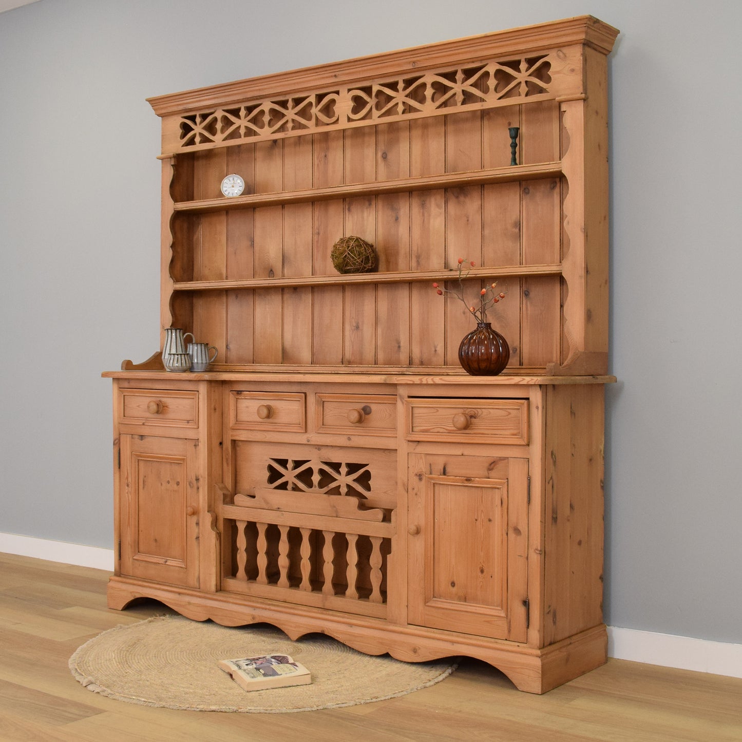 Large Rustic Pine Dresser