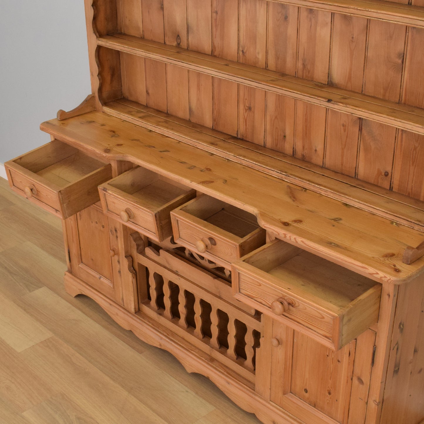 Large Rustic Pine Dresser