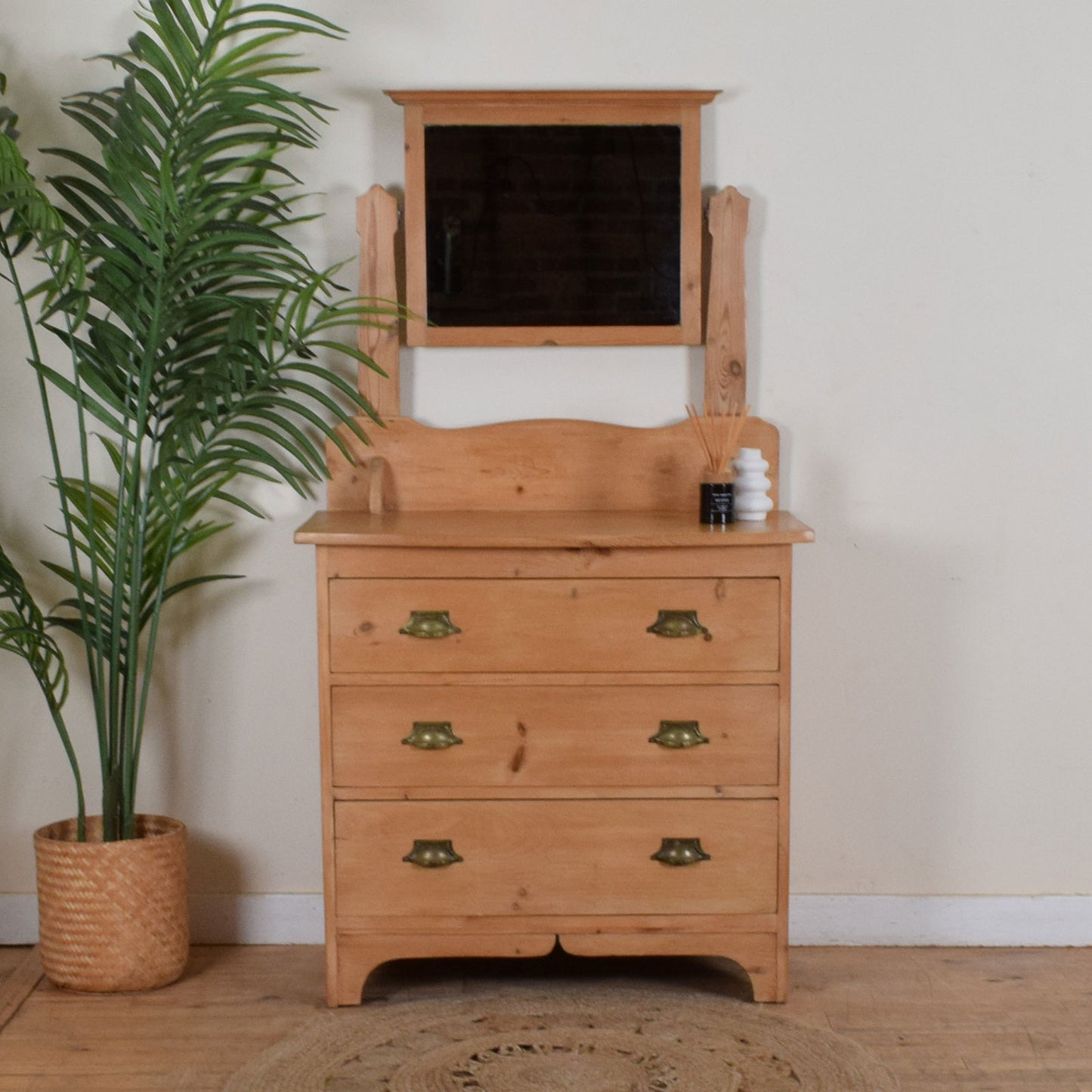 Rustic Pine Dressing Table