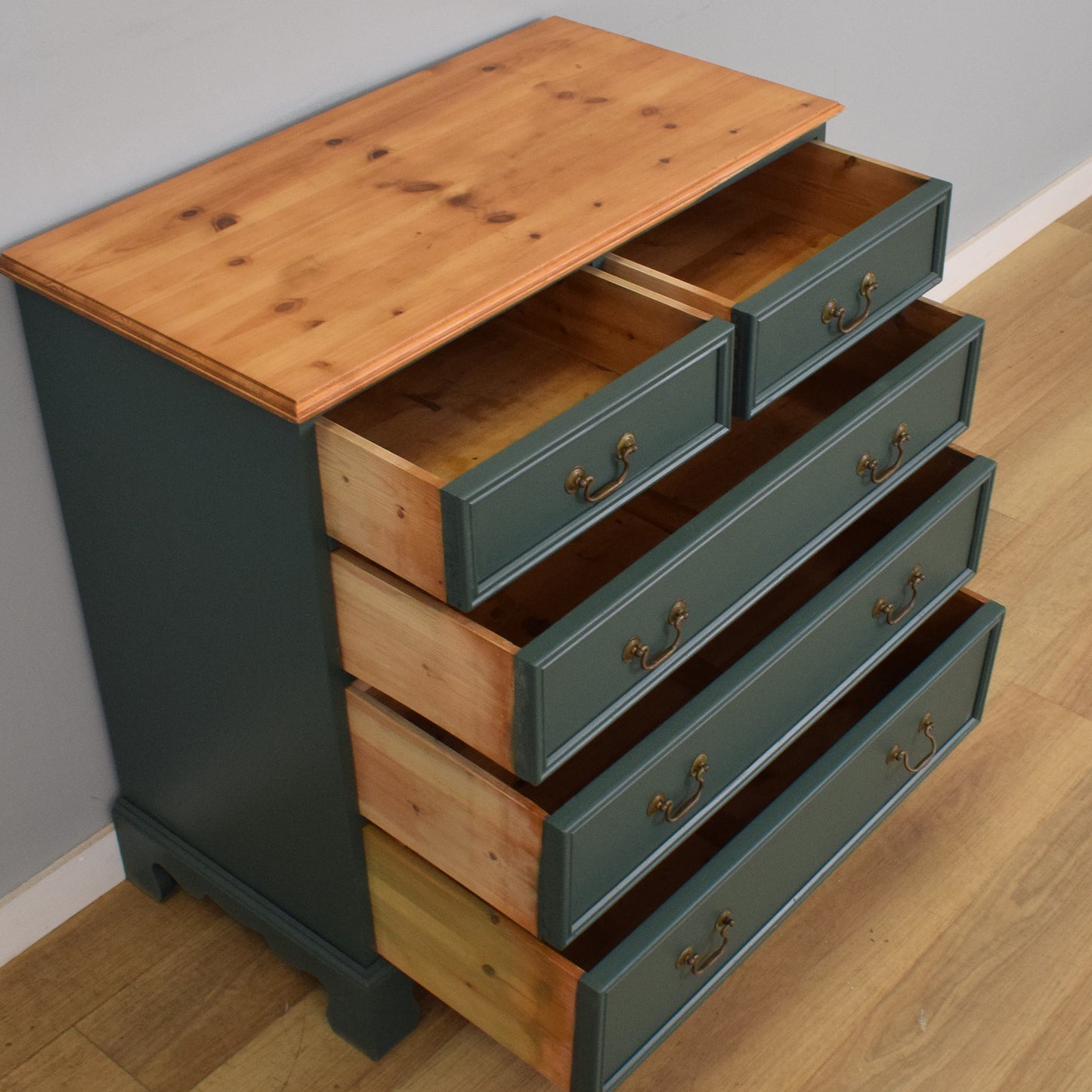 Painted Solid Pine Chest of Drawers