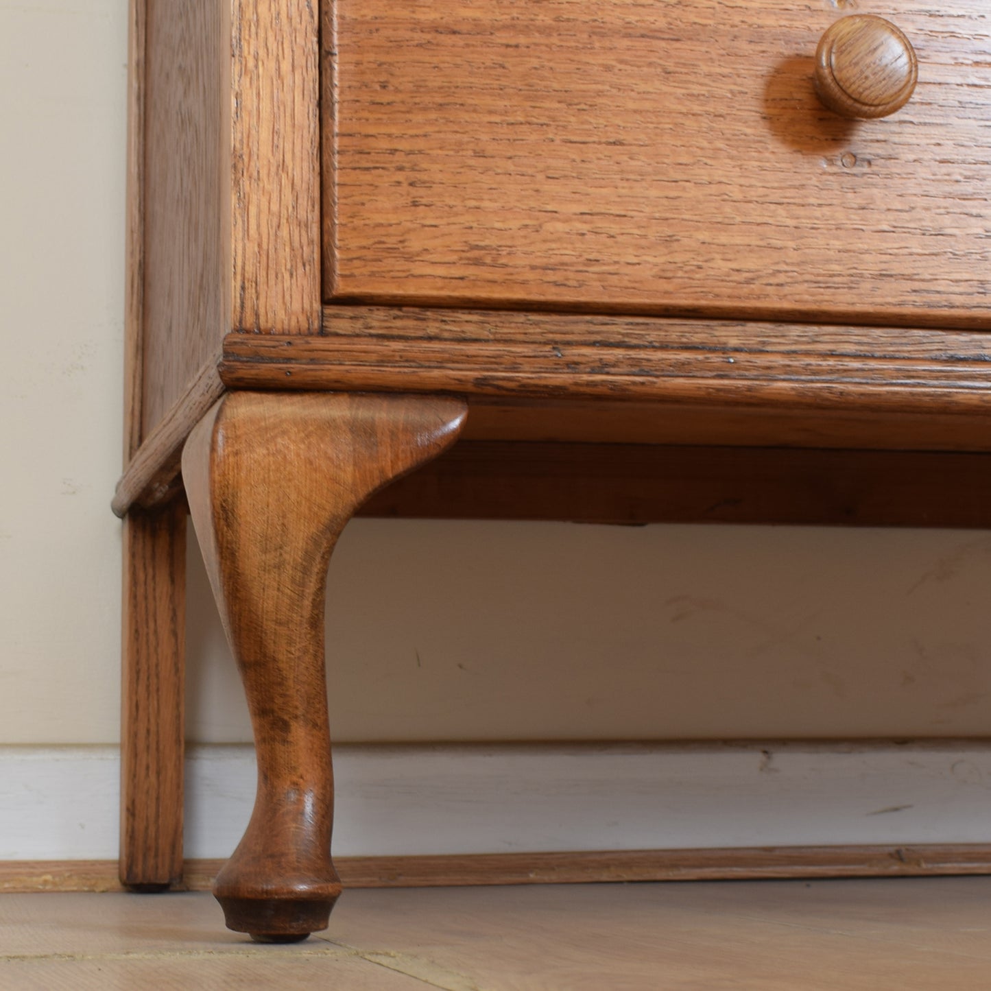 Oak Low Chest Of Drawers