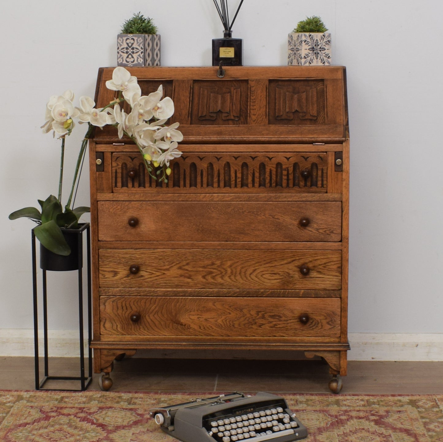 Restored Oak Bureau