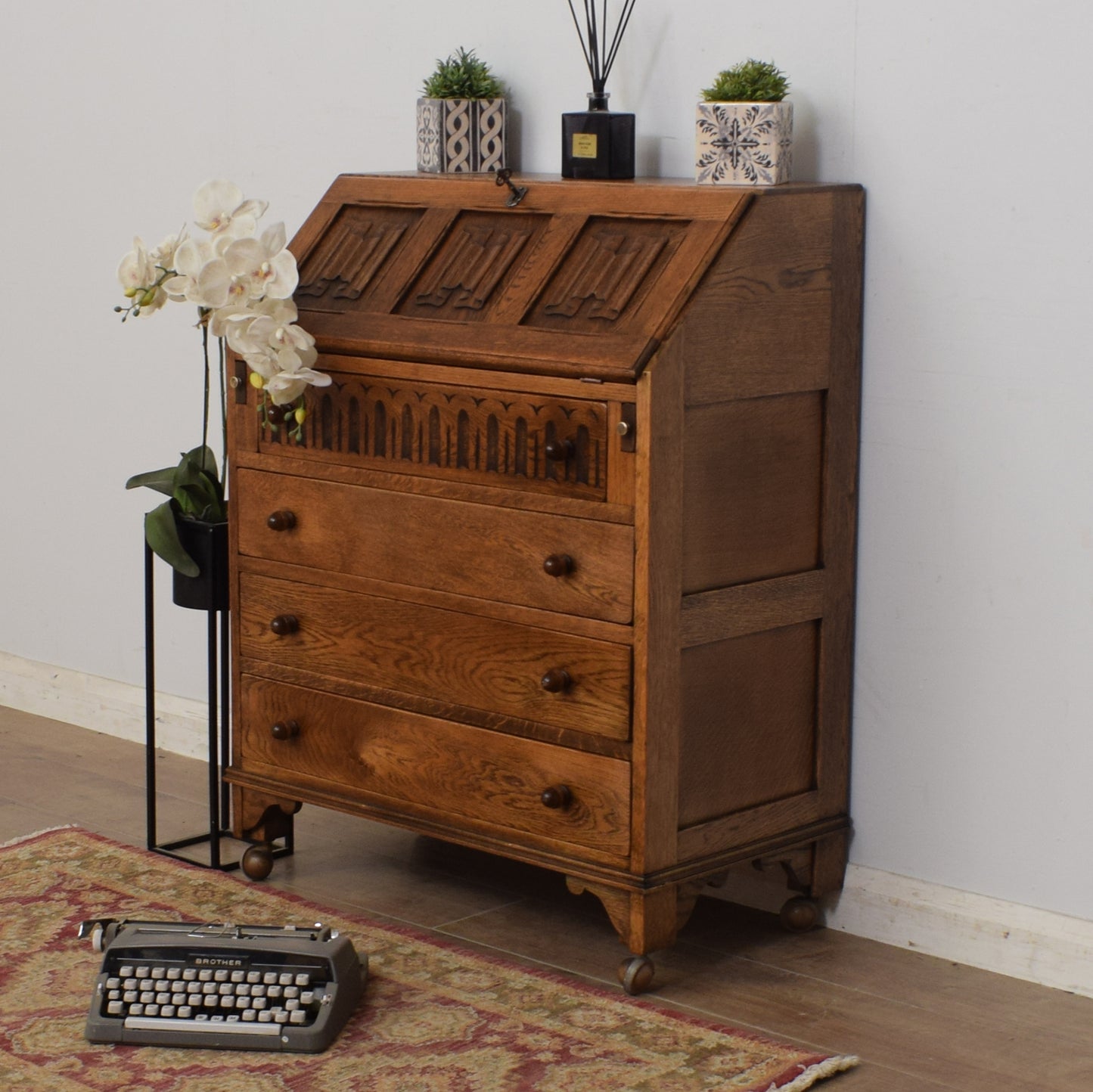 Restored Oak Bureau