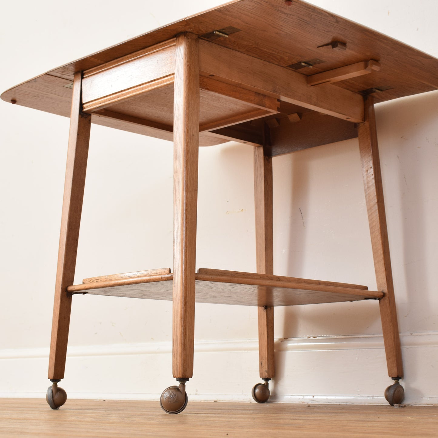 Oak Tea Trolley