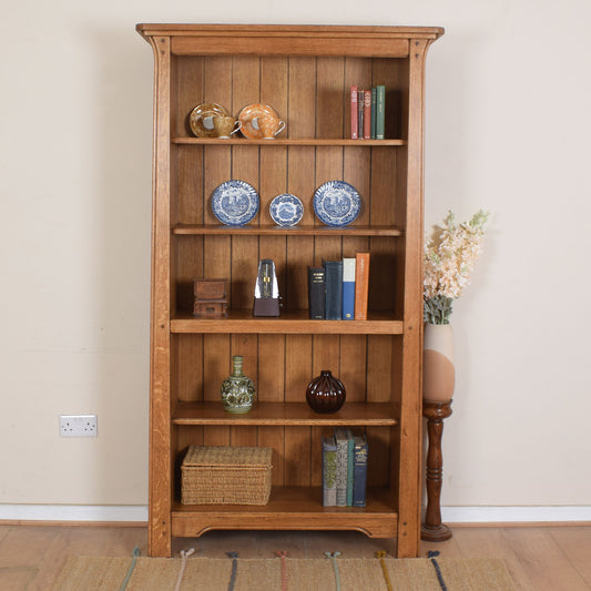 Solid Oak Sherry Bookcase