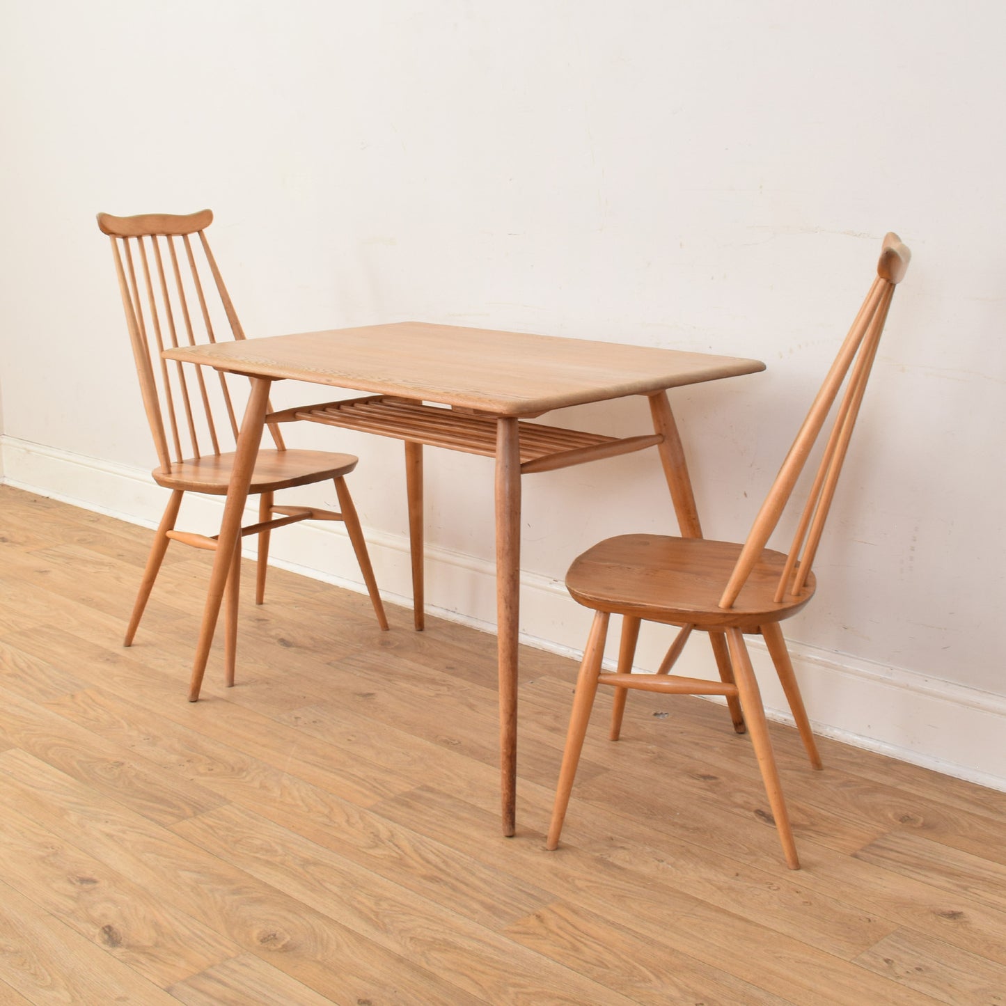 Ercol Table And Two Chairs