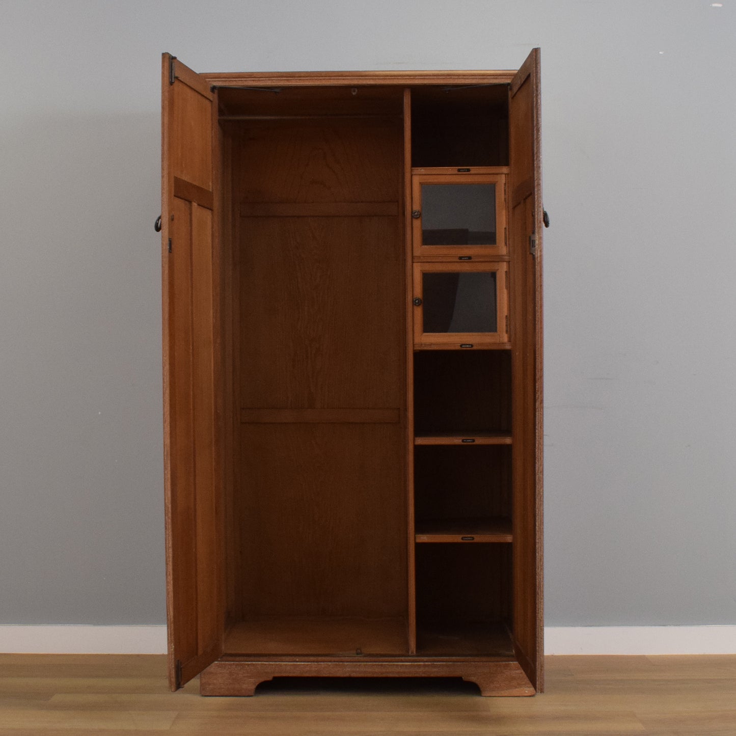 Restored Oak Gents Wardrobe