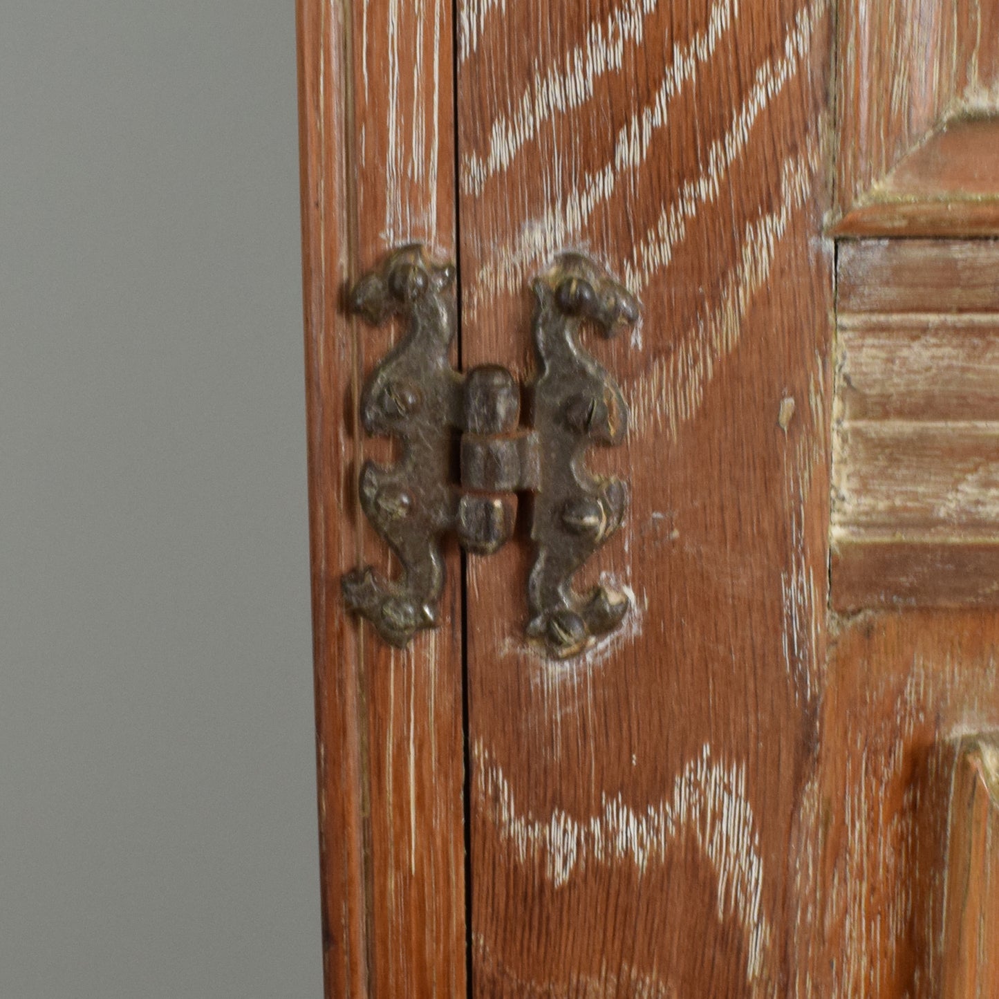 Restored Oak Gents Wardrobe