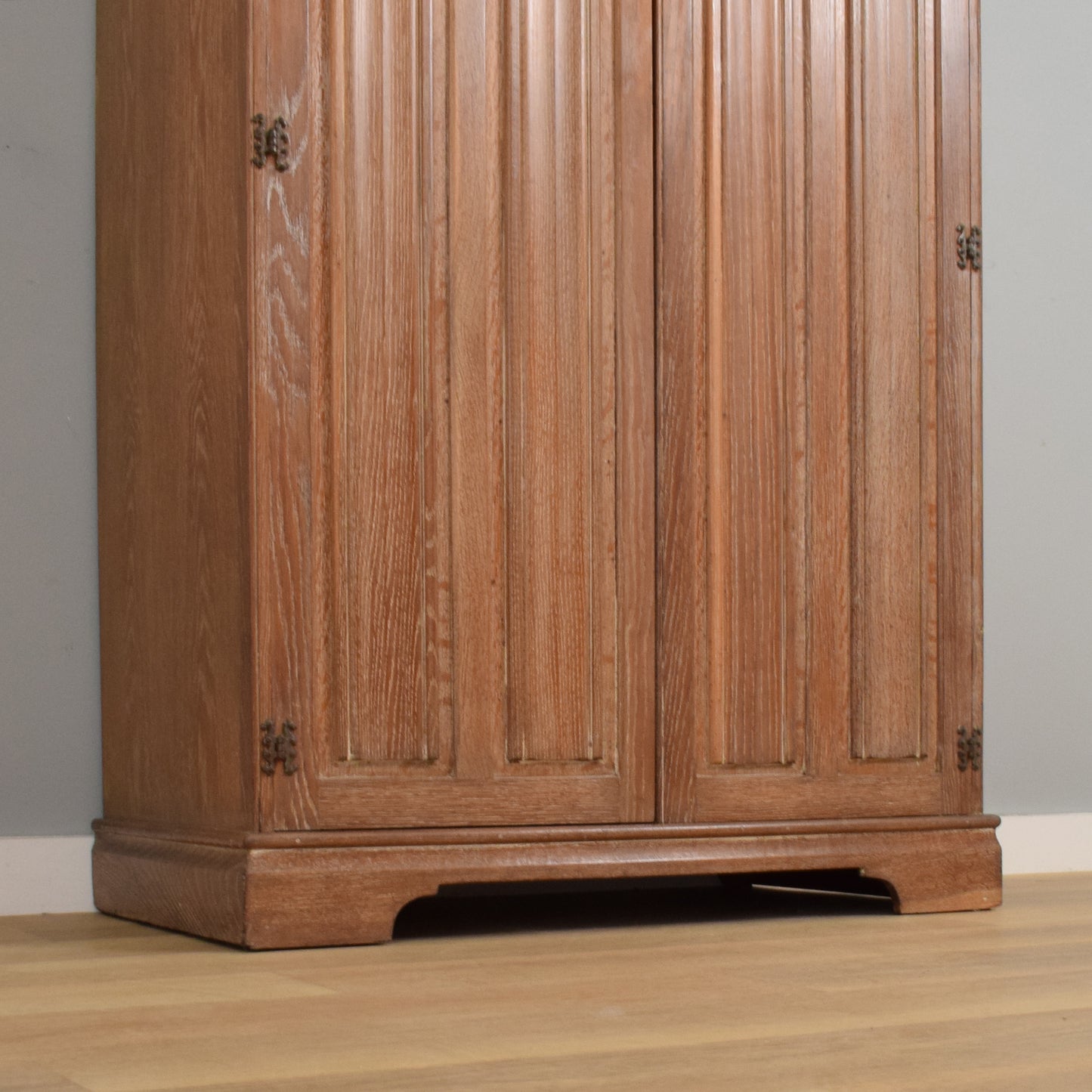 Restored Oak Gents Wardrobe