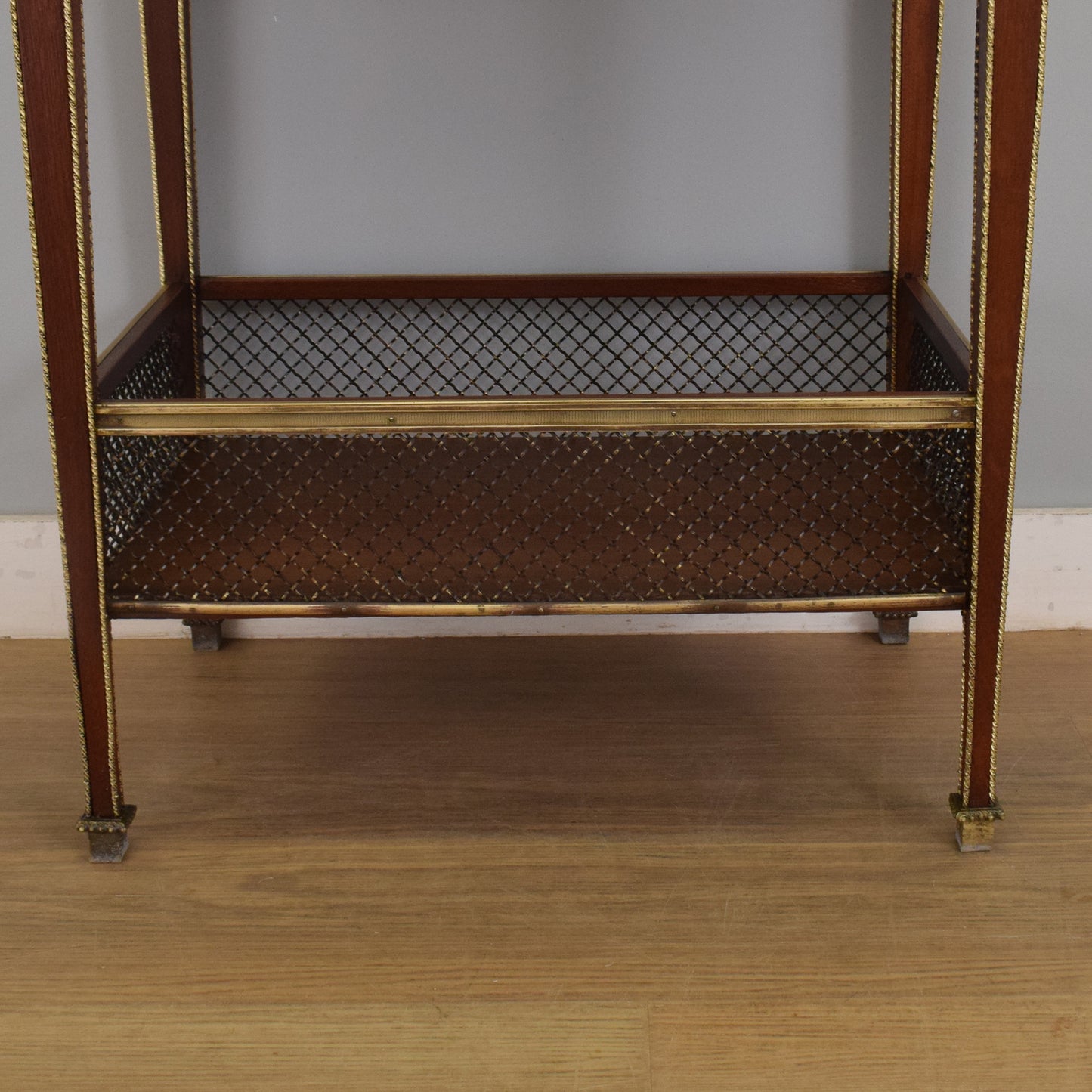 Mahogany and Brass Hall Table