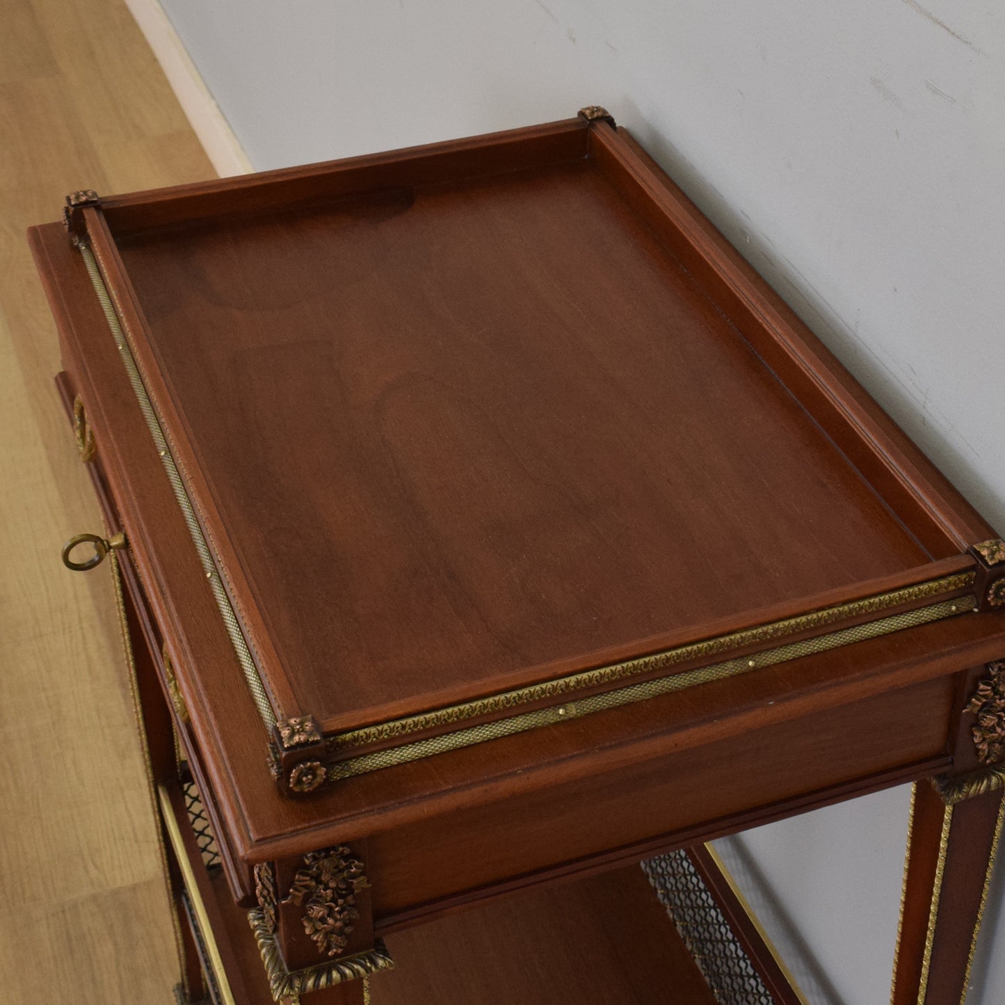Mahogany and Brass Hall Table