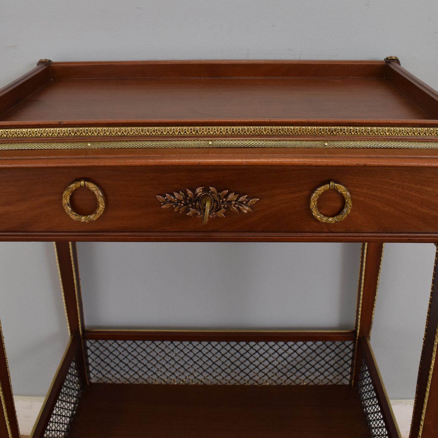 Mahogany and Brass Hall Table