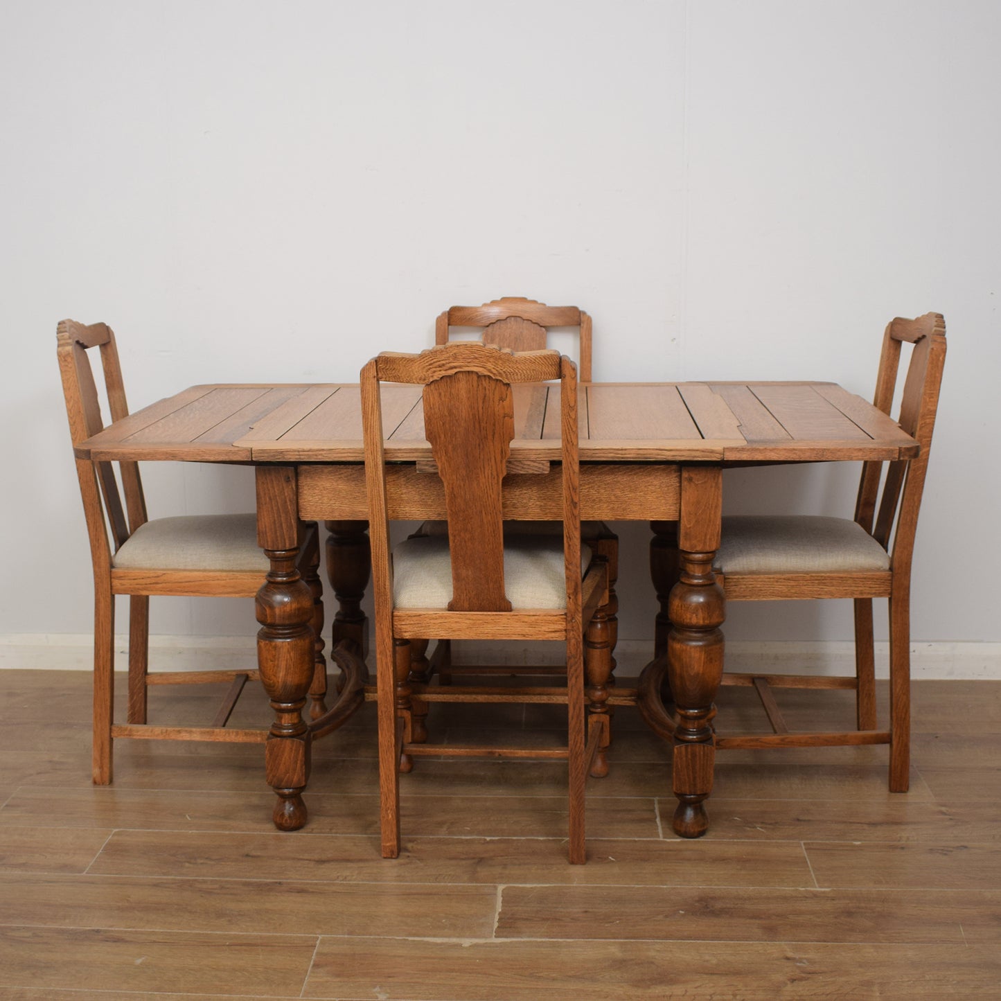 Draw Leaf Table And Four Chairs