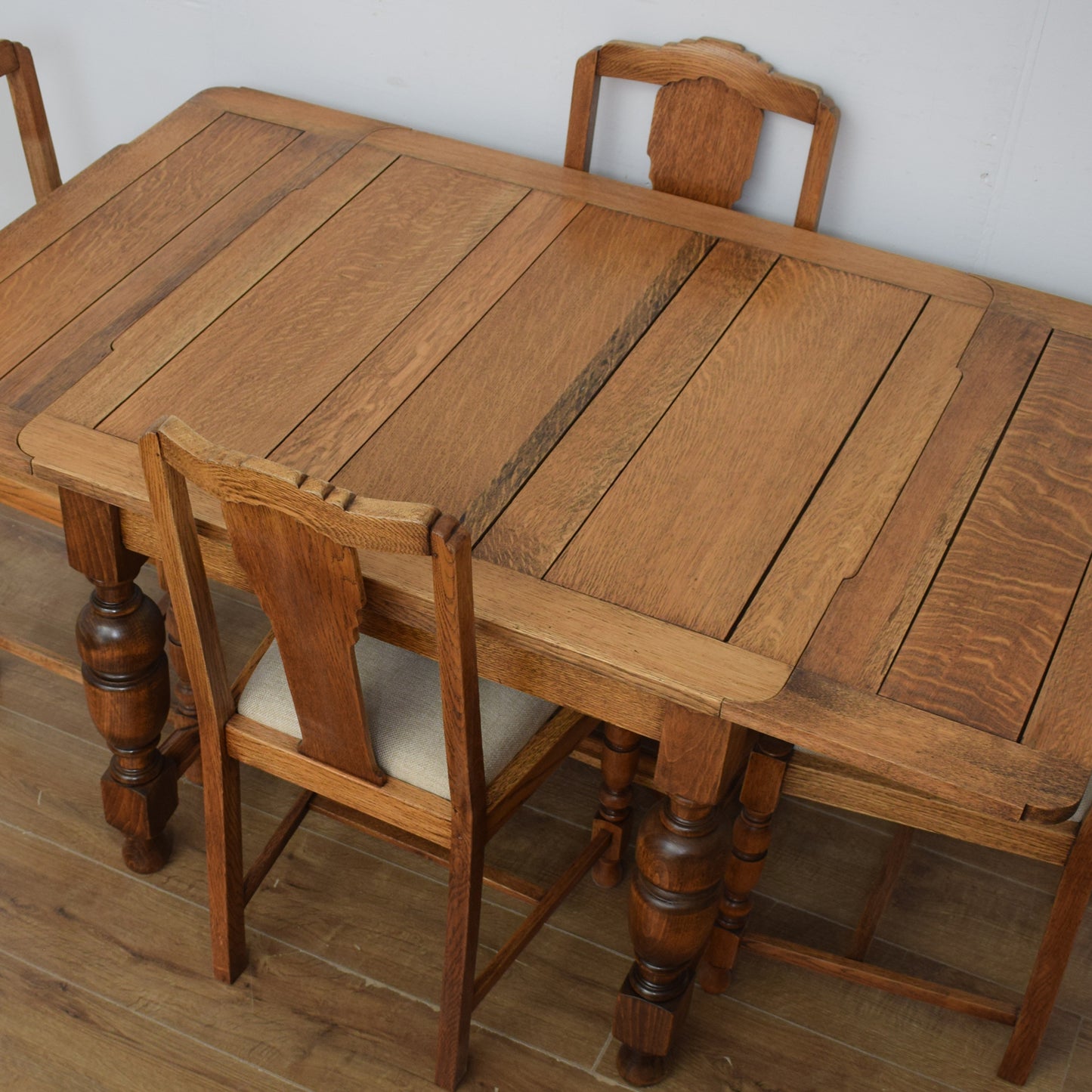 Draw Leaf Table And Four Chairs