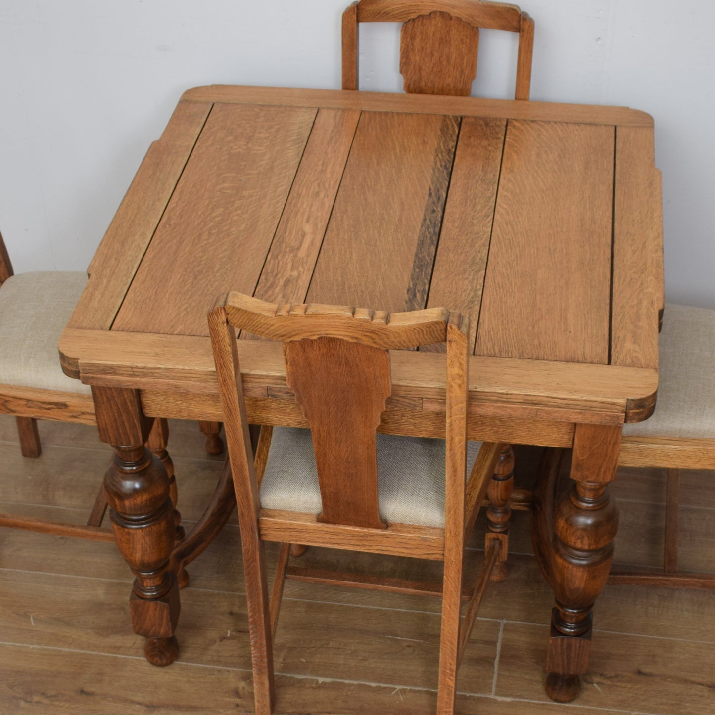 Draw Leaf Table And Four Chairs