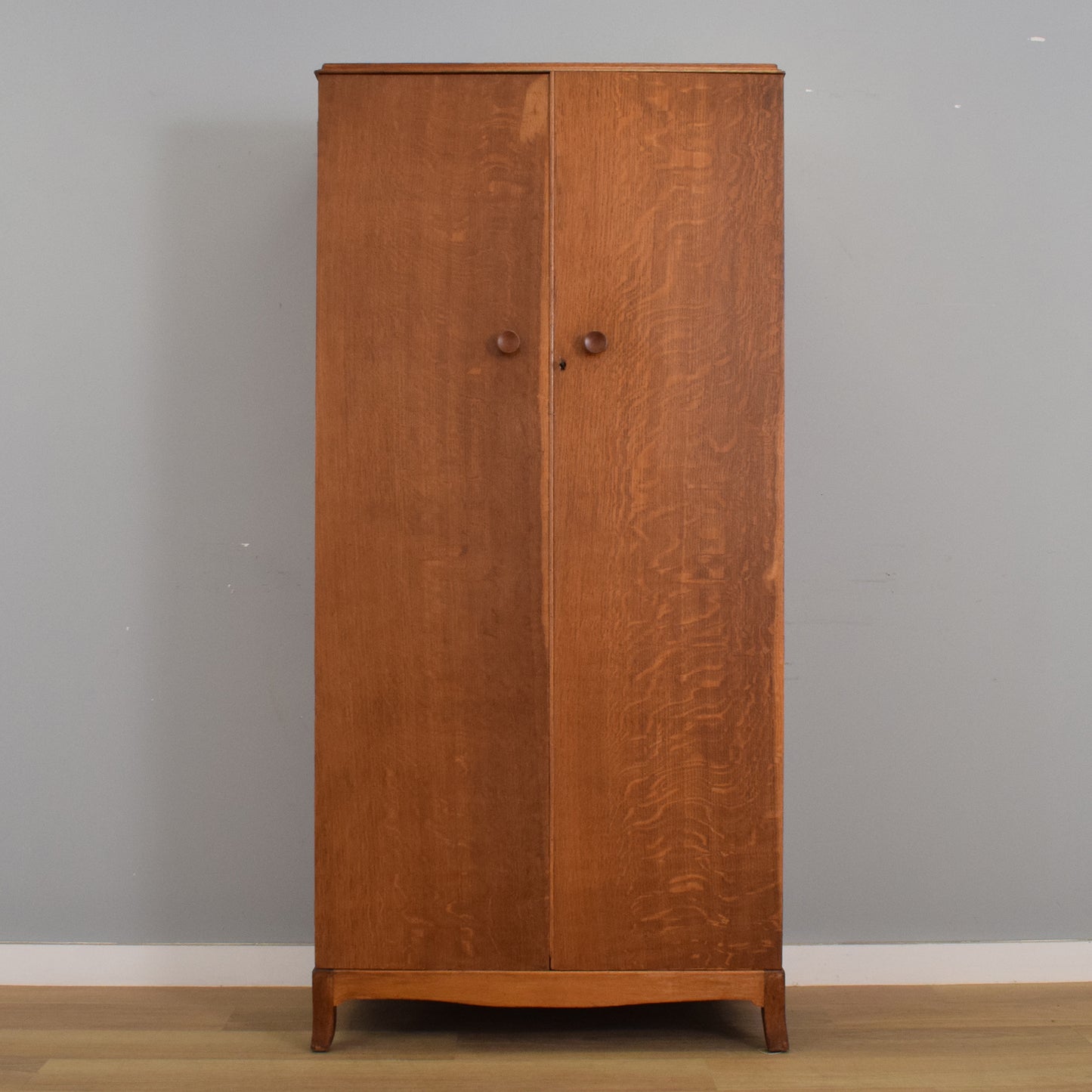 Oak Veneer Gents Wardrobe