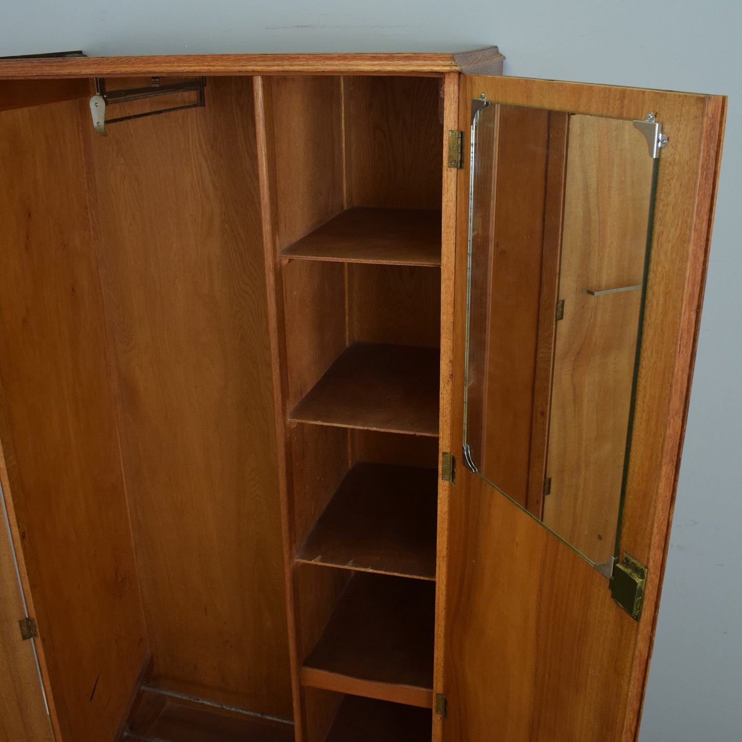 Oak Veneer Gents Wardrobe