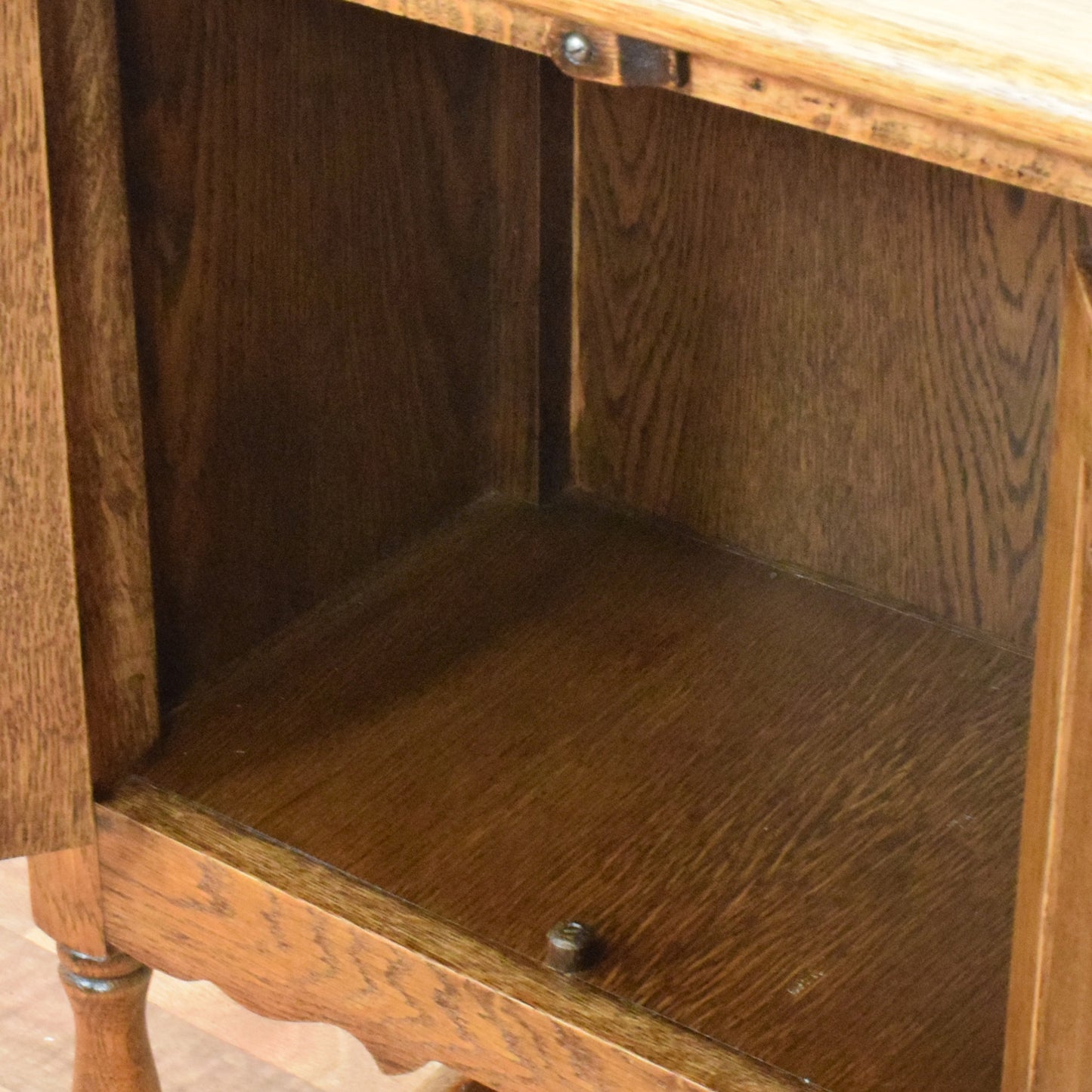 Carved Oak Pot Cupboard