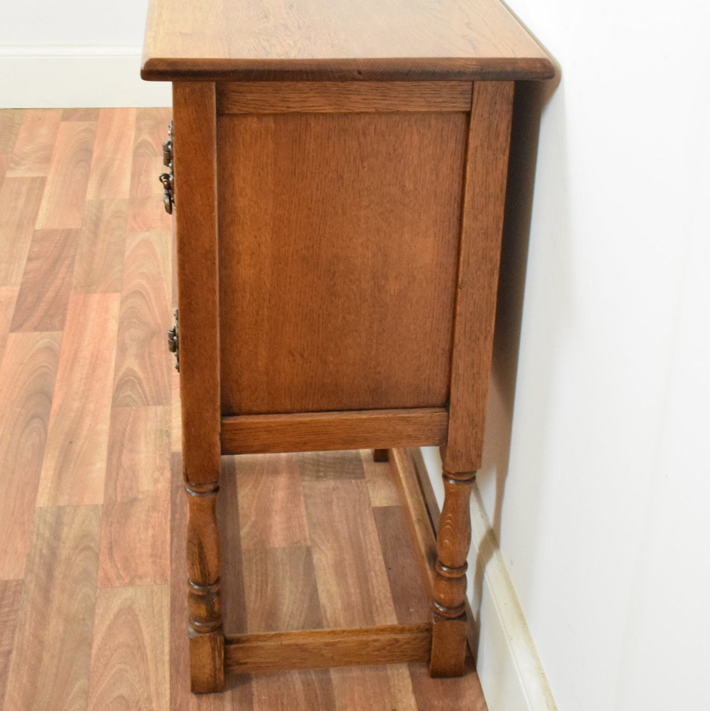 Carved Oak Pot Cupboard