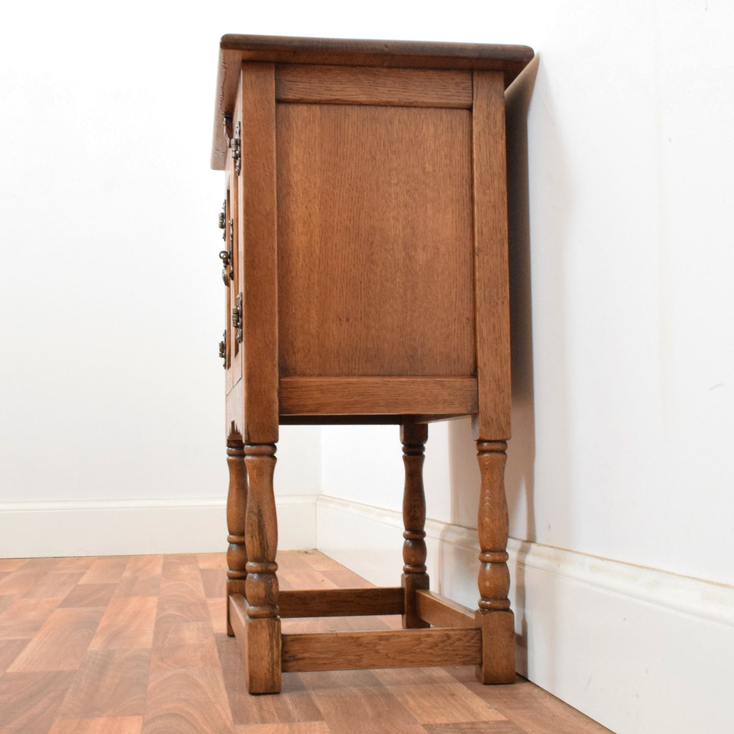 Carved Oak Pot Cupboard