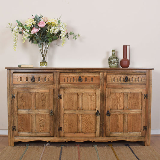 Oak Three-Door Sideboard