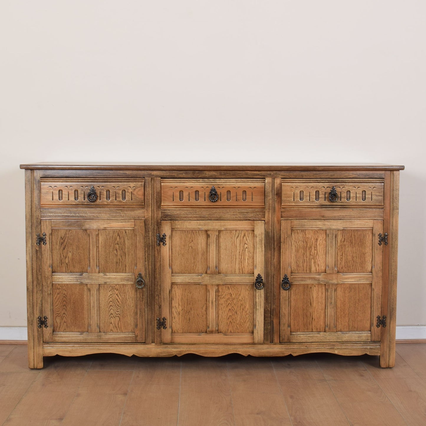 Oak Three-Door Sideboard