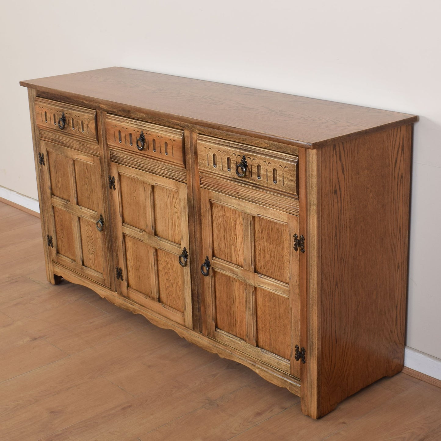Oak Three-Door Sideboard