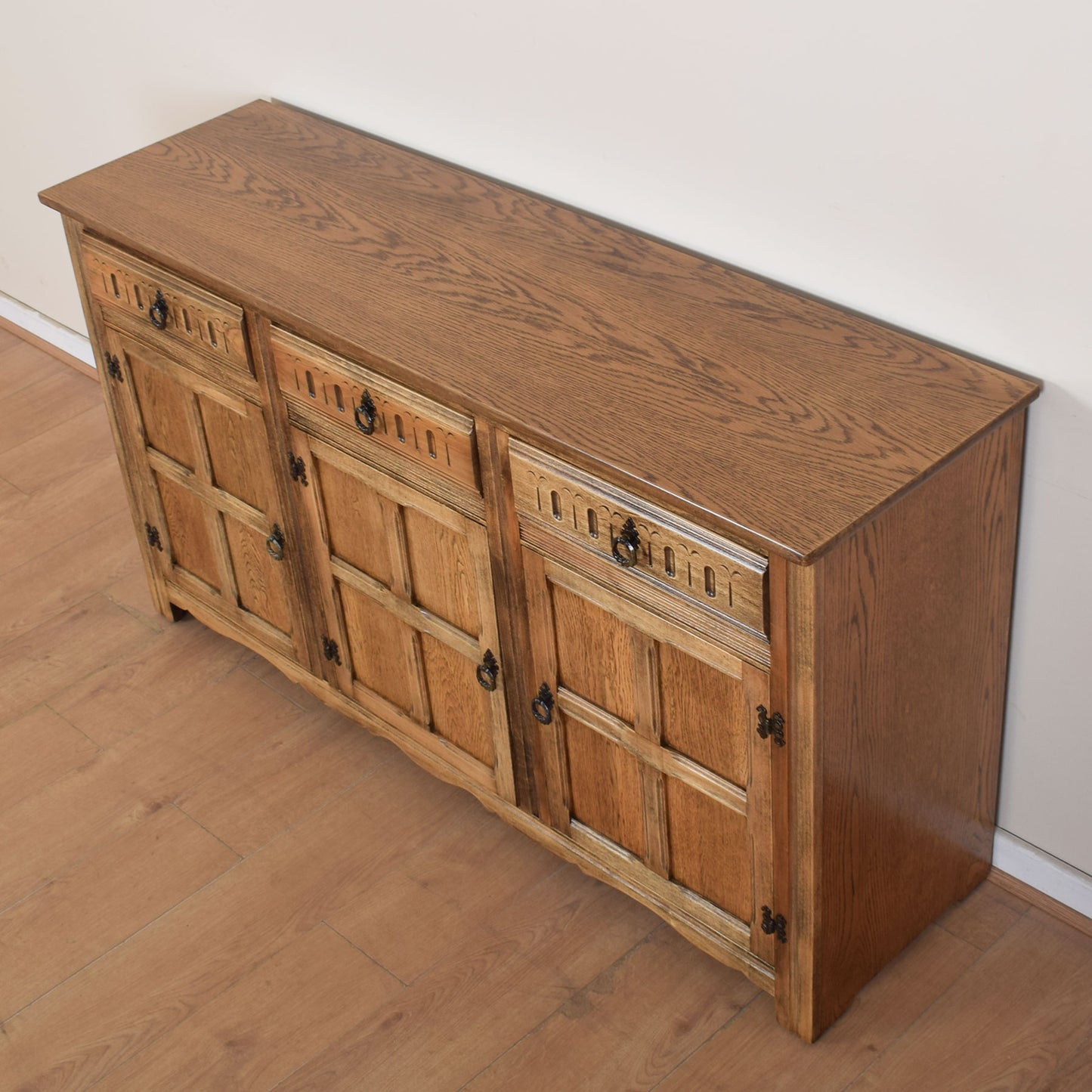 Oak Three-Door Sideboard