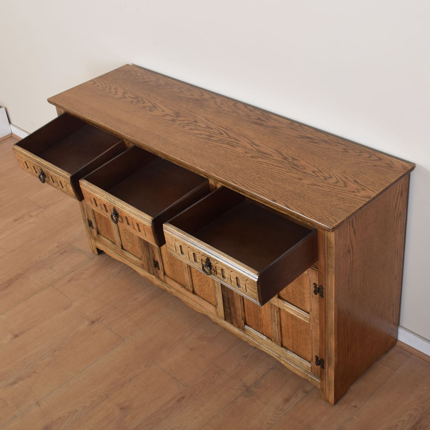 Oak Three-Door Sideboard