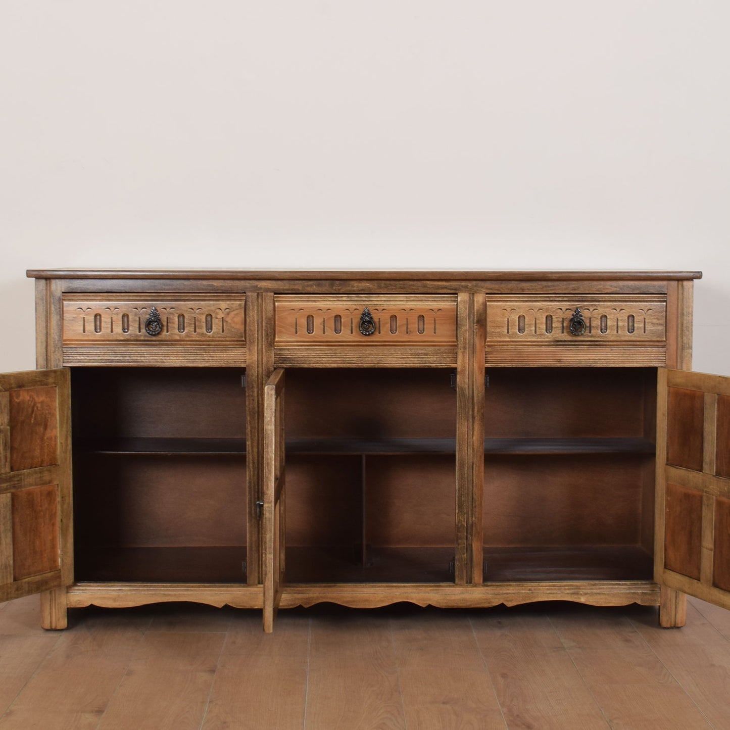 Oak Three-Door Sideboard