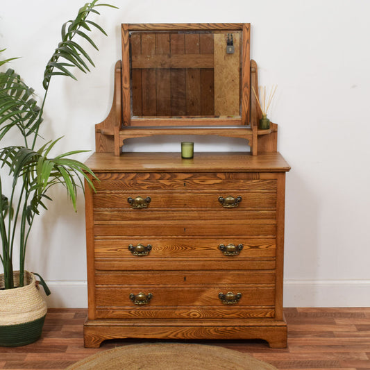 Restored Oak Dressing Table