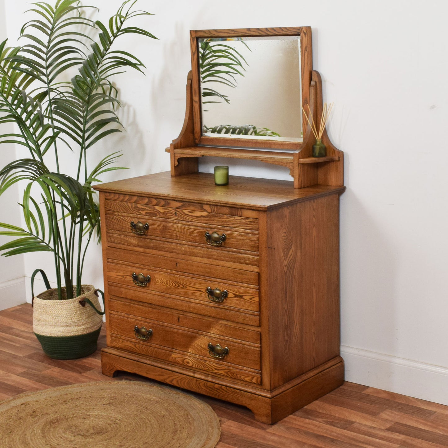 Restored Oak Dressing Table