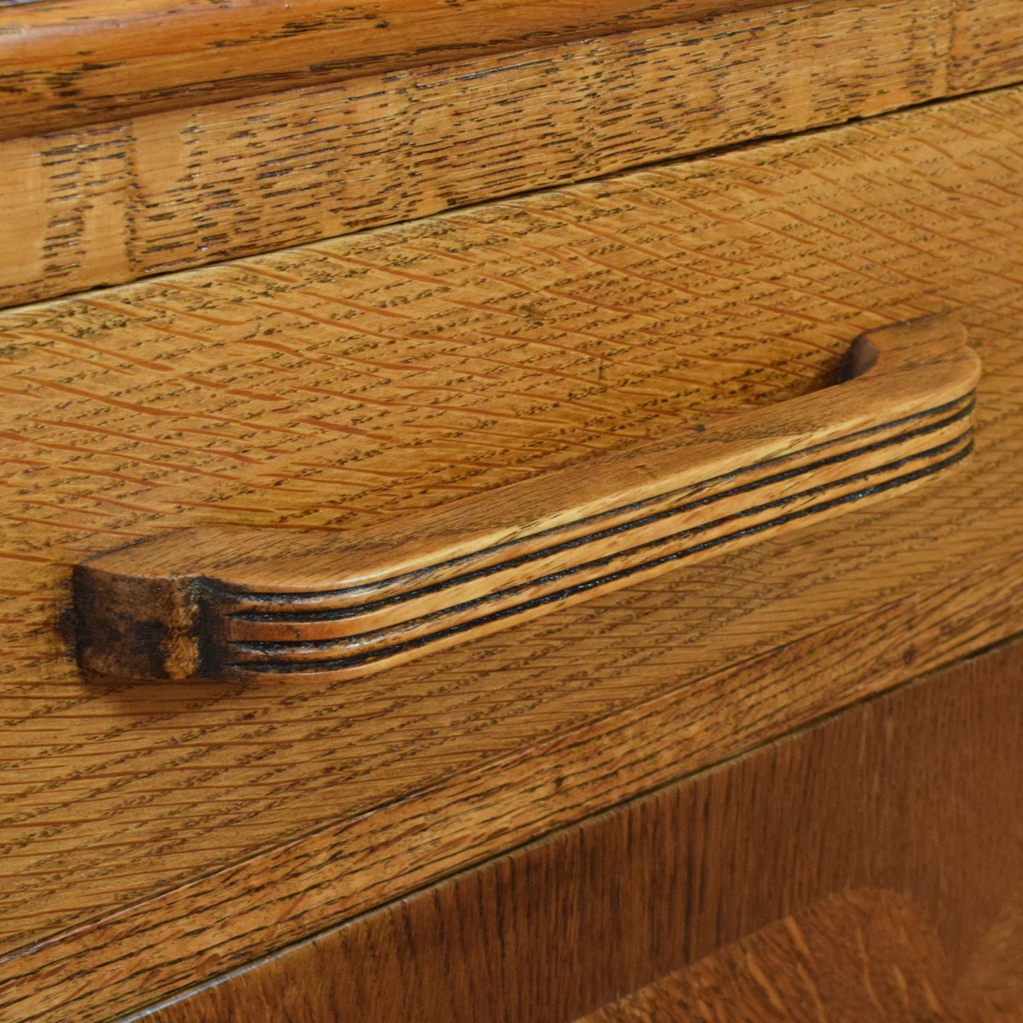 Carved Oak Sideboard