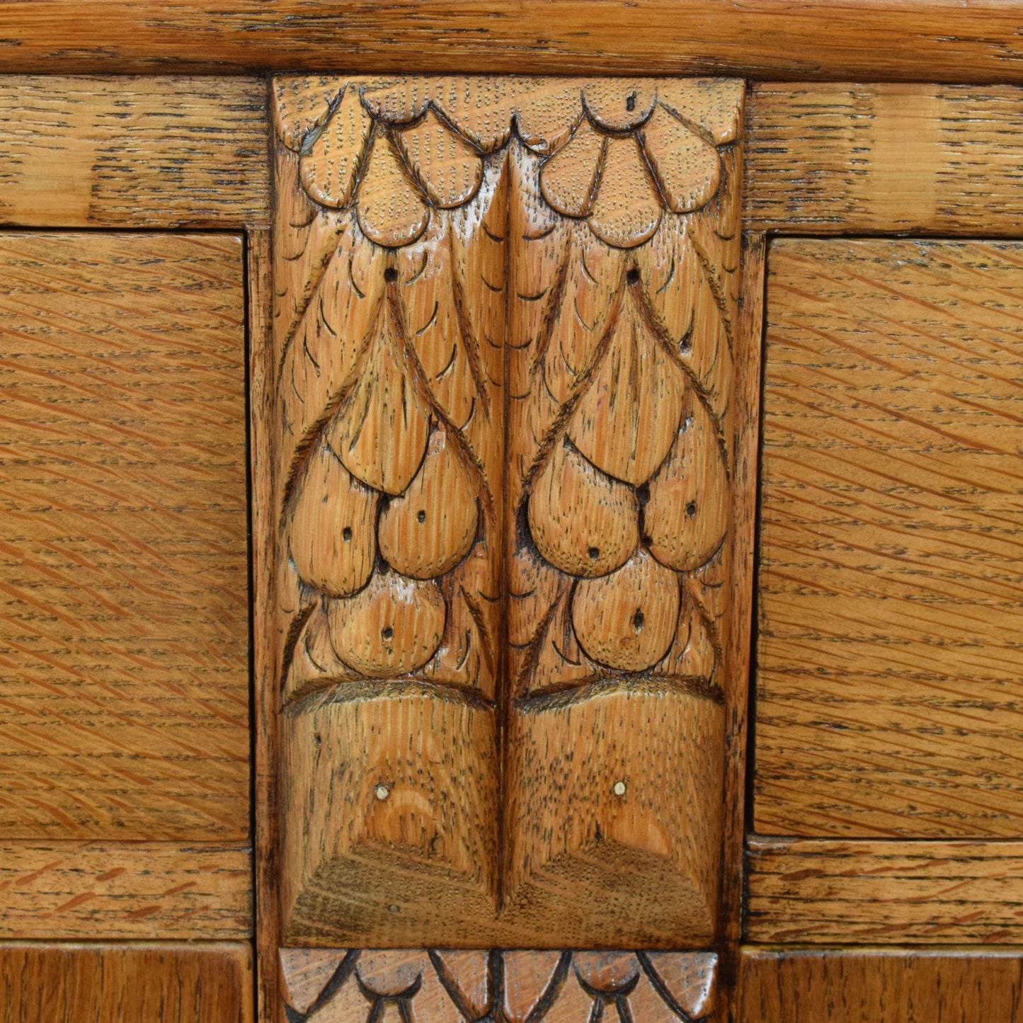 Carved Oak Sideboard
