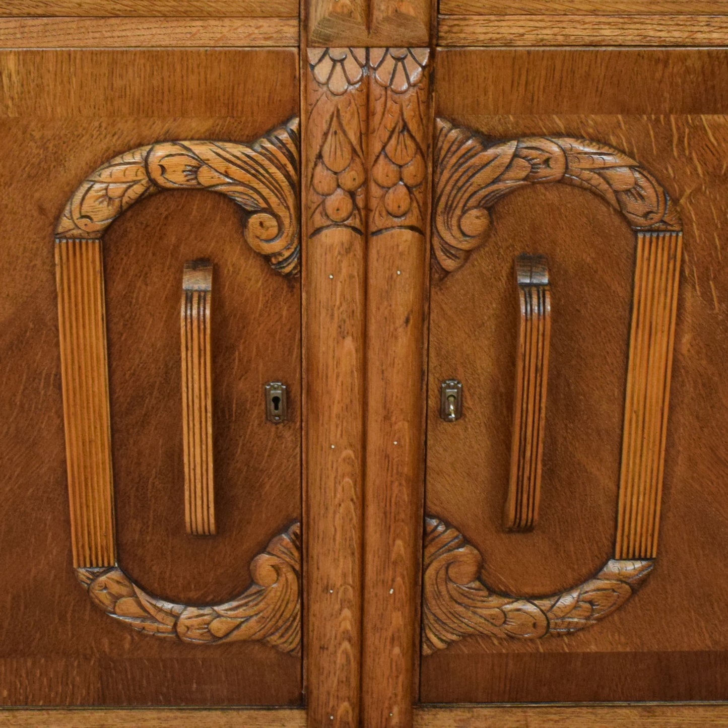 Carved Oak Sideboard