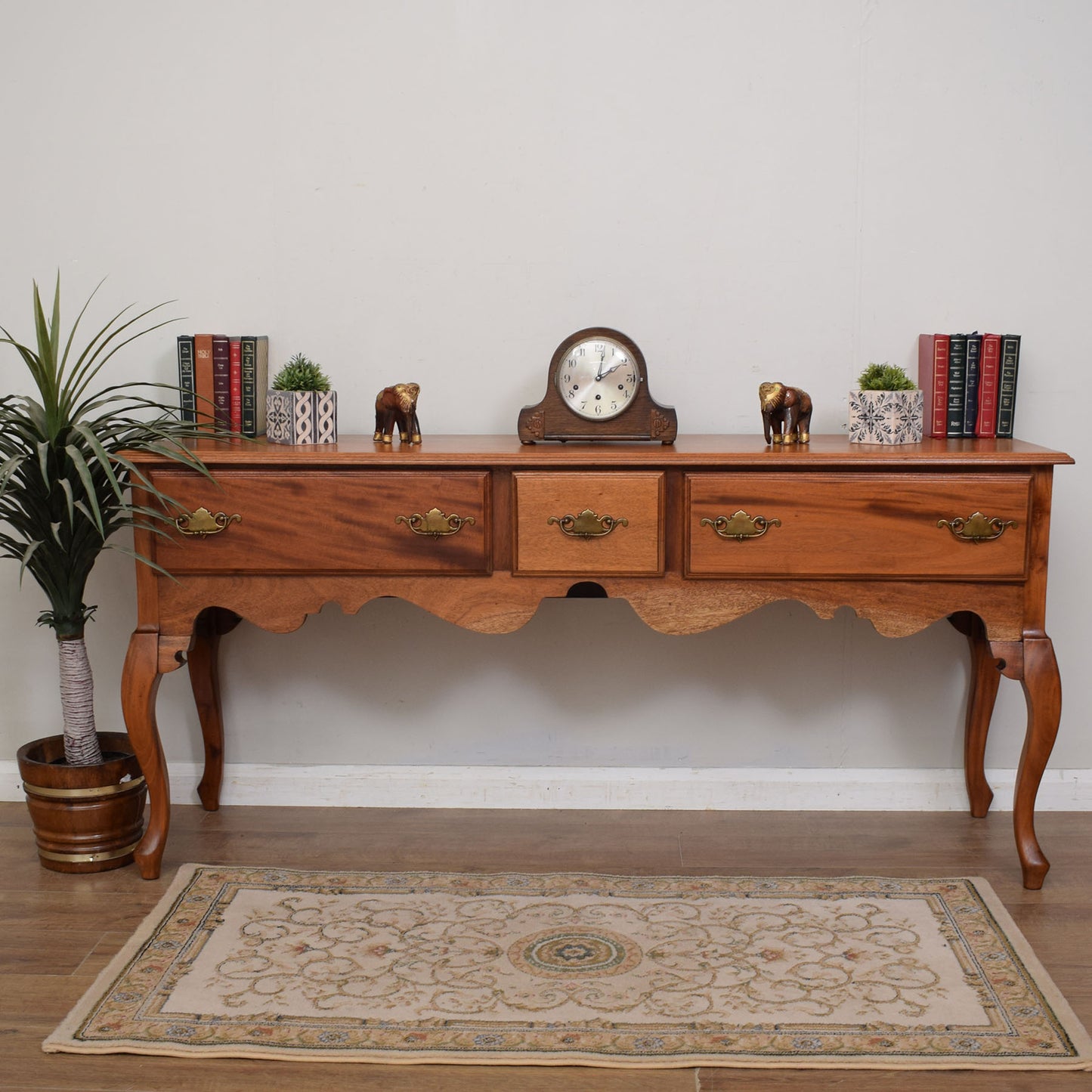 Large Mahogany Console Table