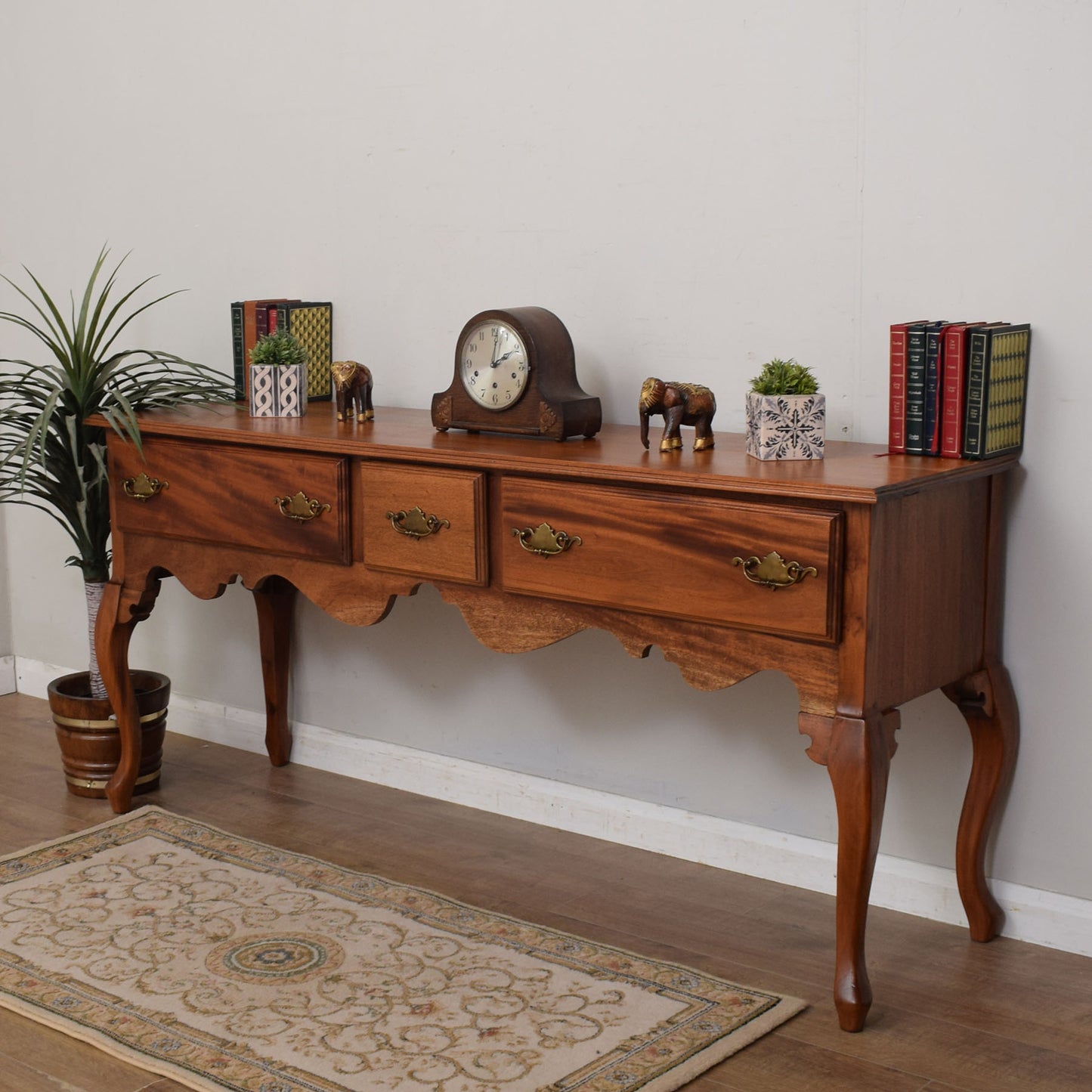 Large Mahogany Console Table