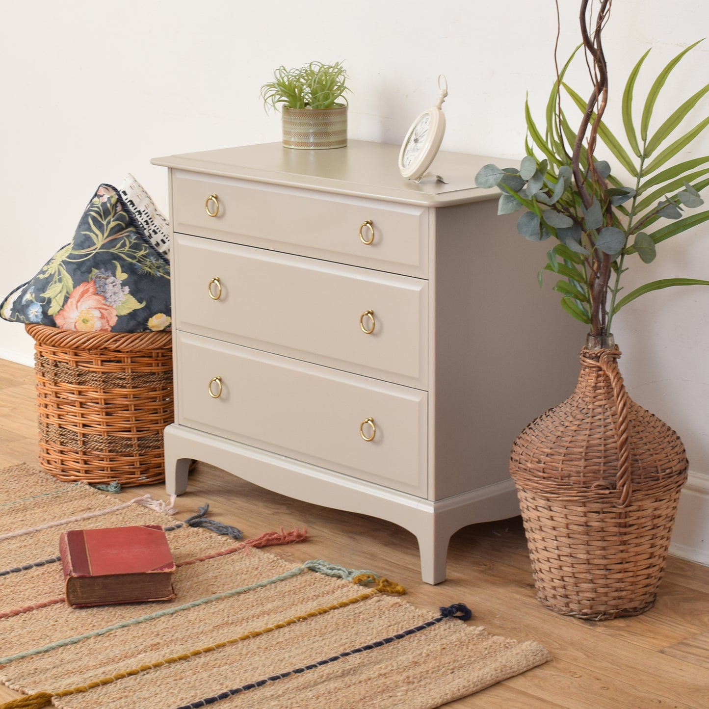 Painted Stag Chest Of Drawers