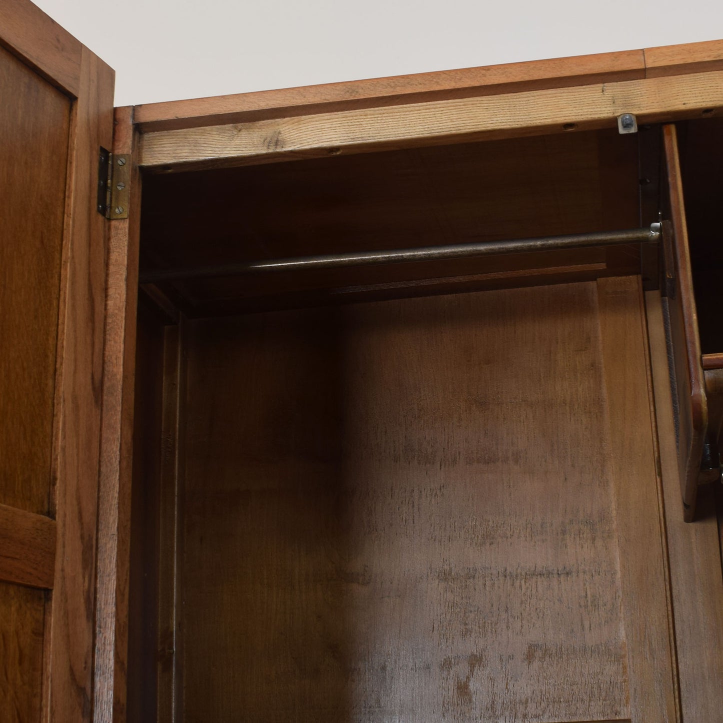 Ornate Oak Double Wardrobe