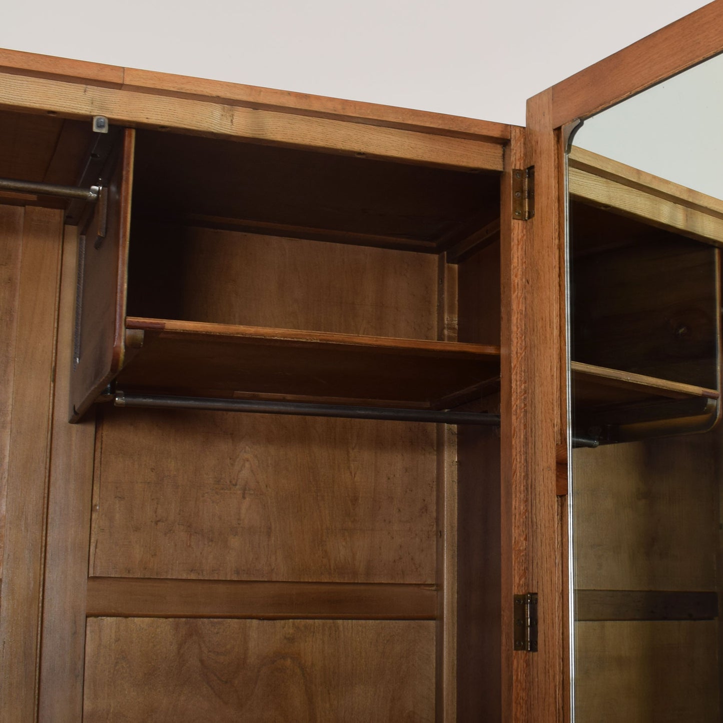 Ornate Oak Double Wardrobe