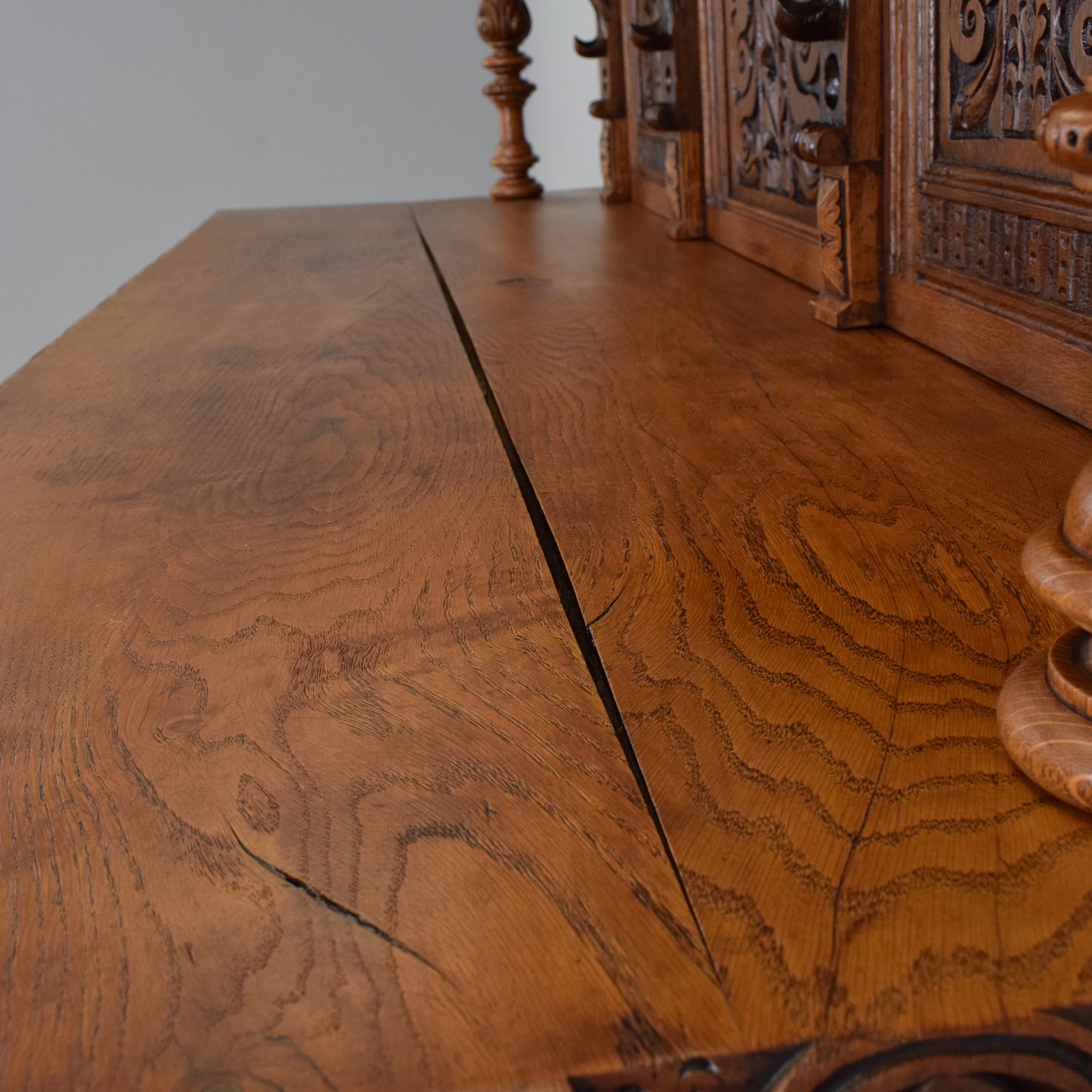 Large Carved Oak Dresser