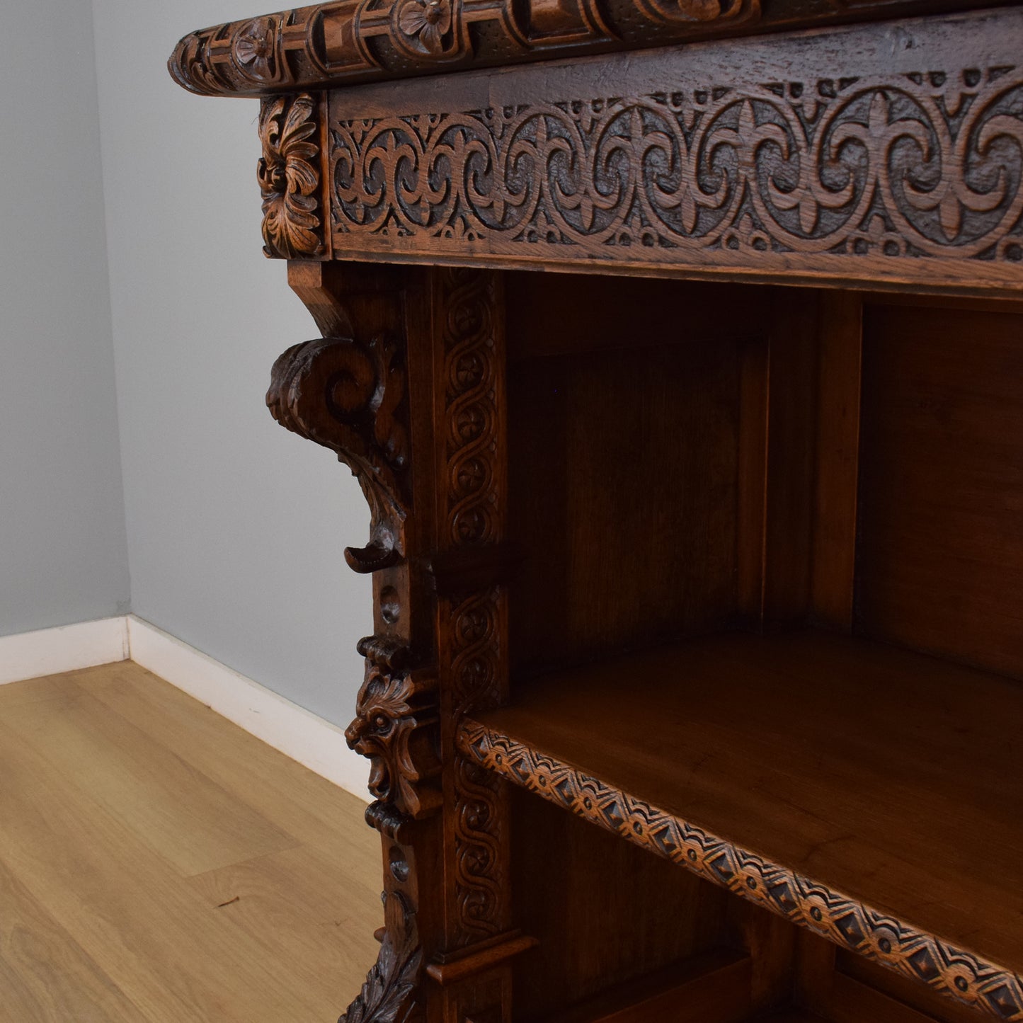 Large Carved Oak Dresser