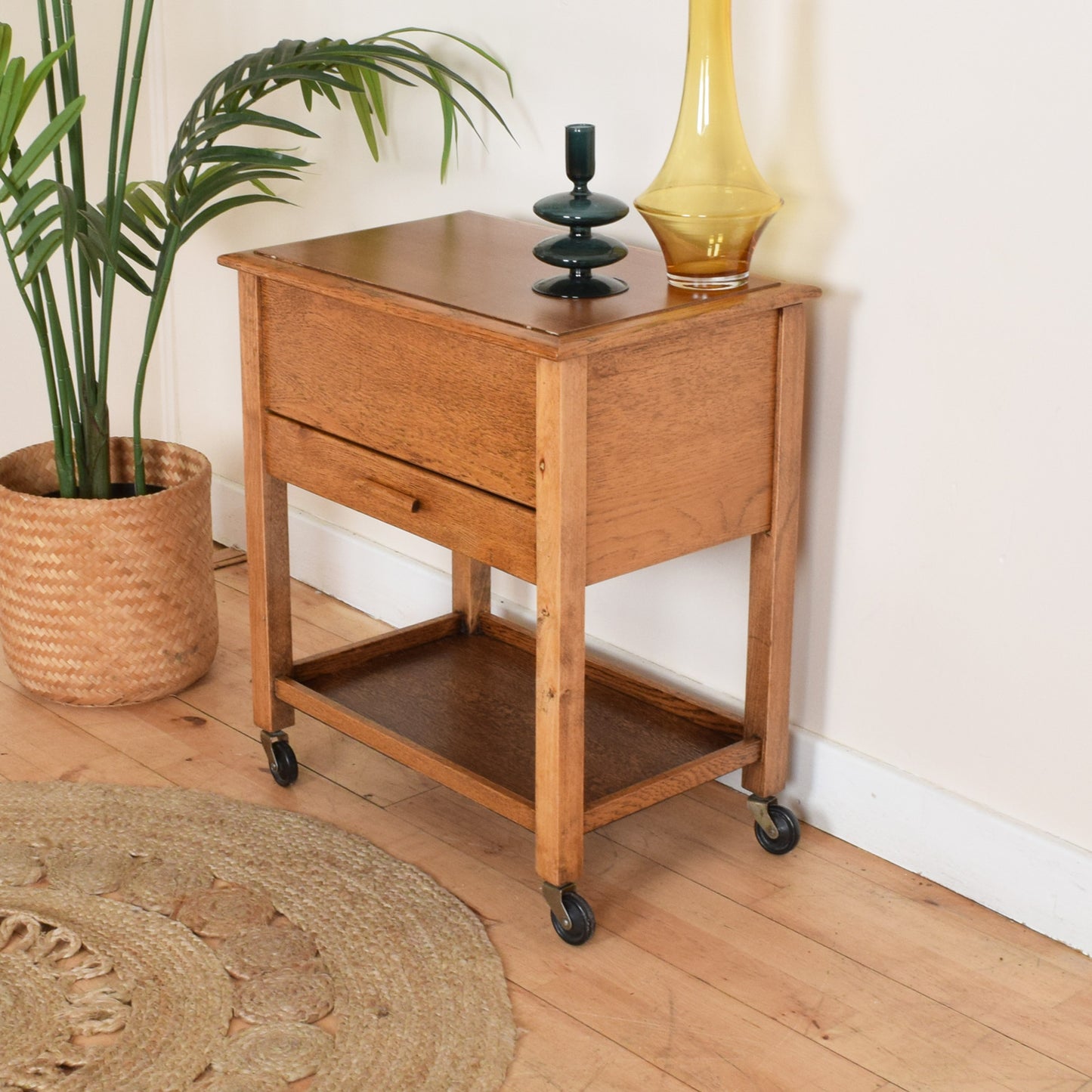 Restored Oak Sewing Box