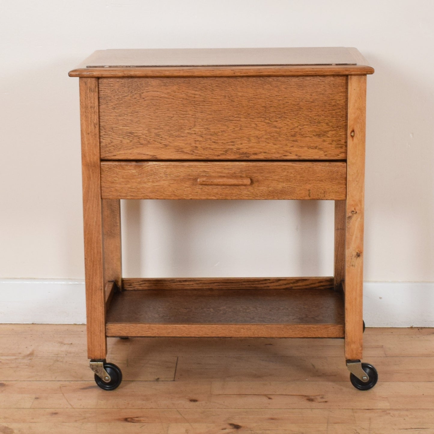 Restored Oak Sewing Box