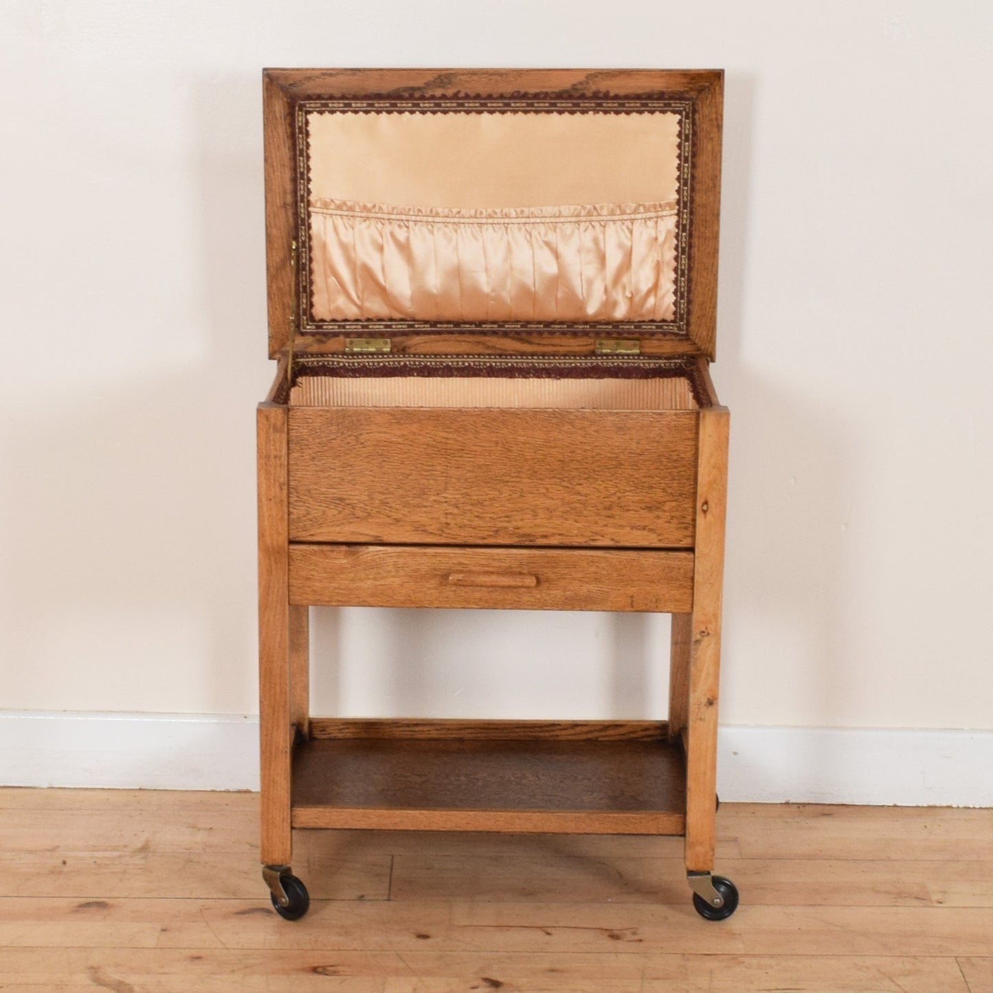 Restored Oak Sewing Box