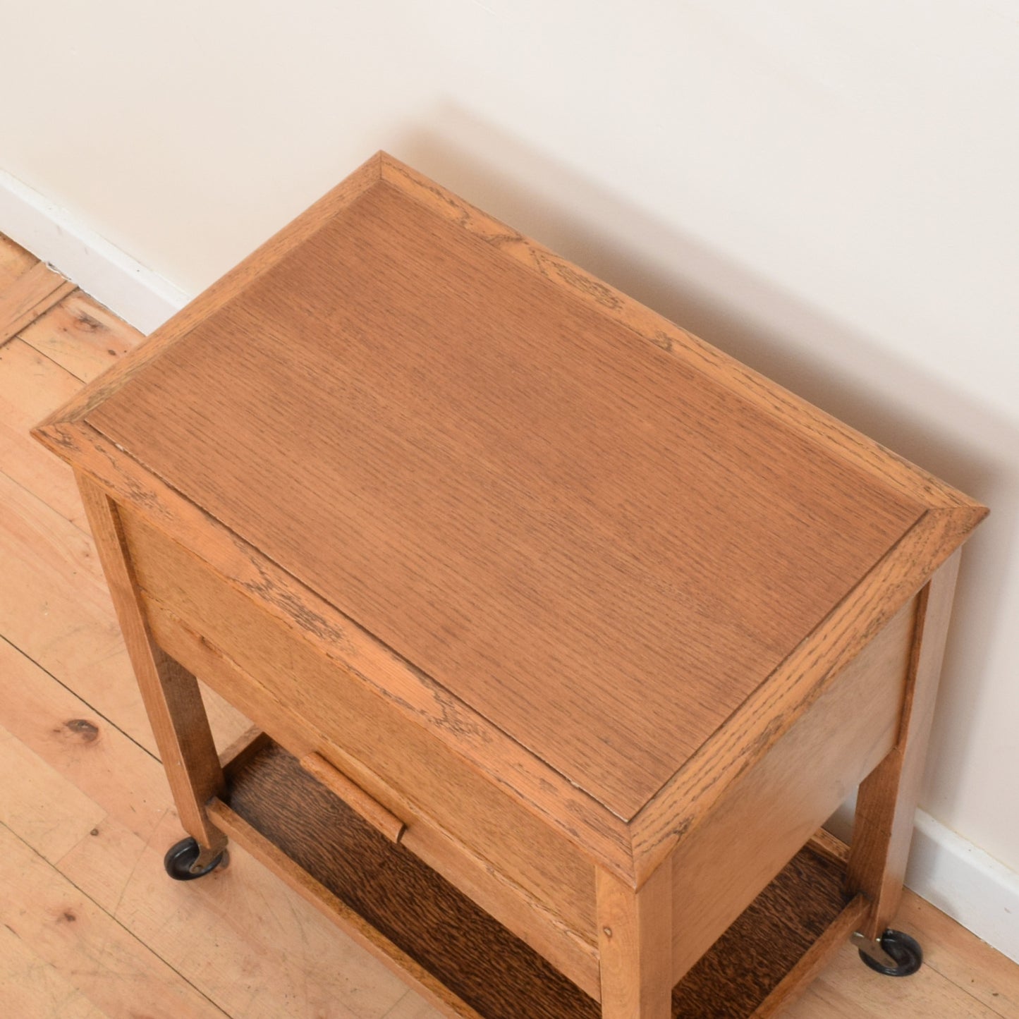 Restored Oak Sewing Box