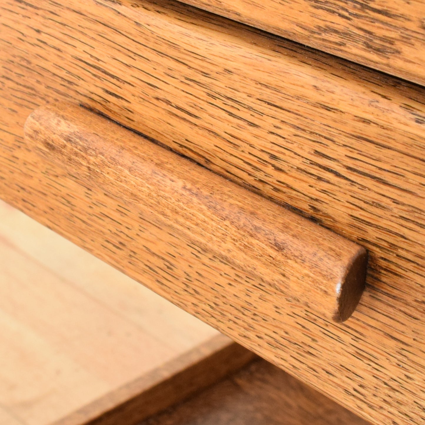 Restored Oak Sewing Box