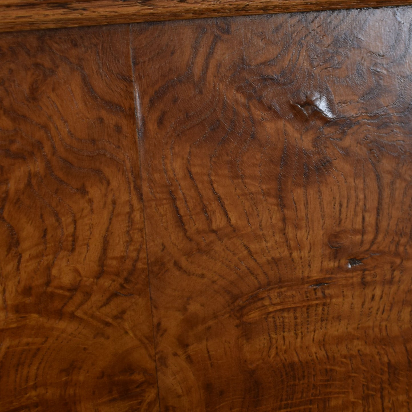 Vintage Oak Linenfold Double Wardrobe