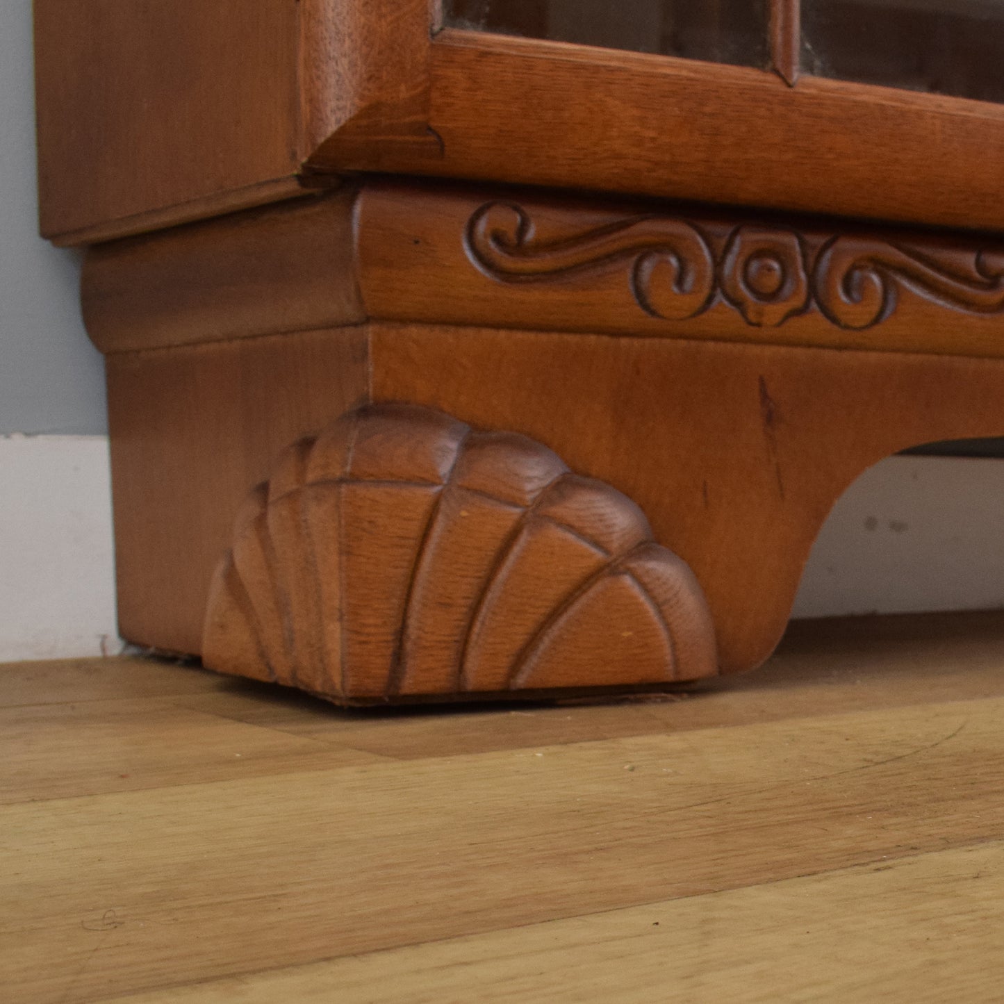 Side-by-Side Oak Bureau Bookcase