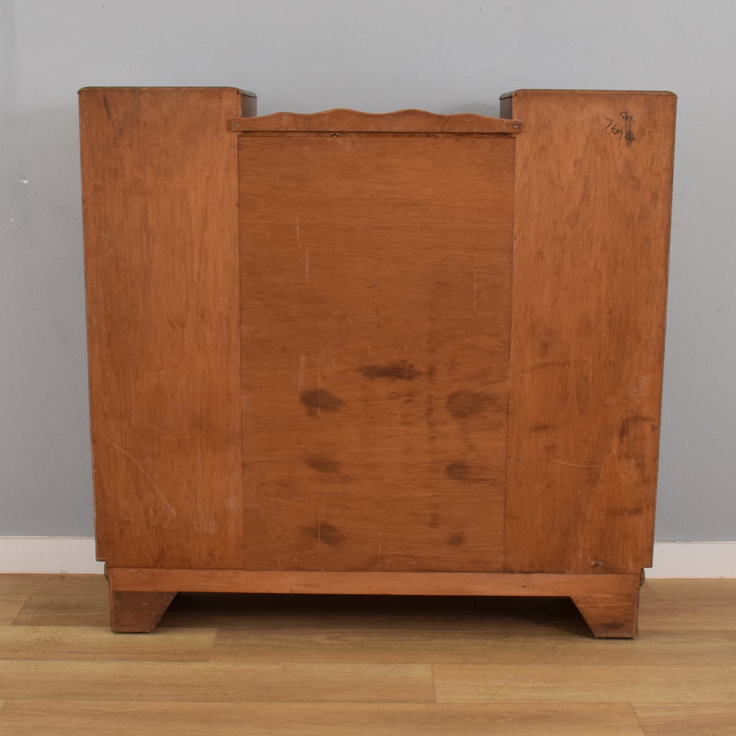 Side-by-Side Oak Bureau Bookcase